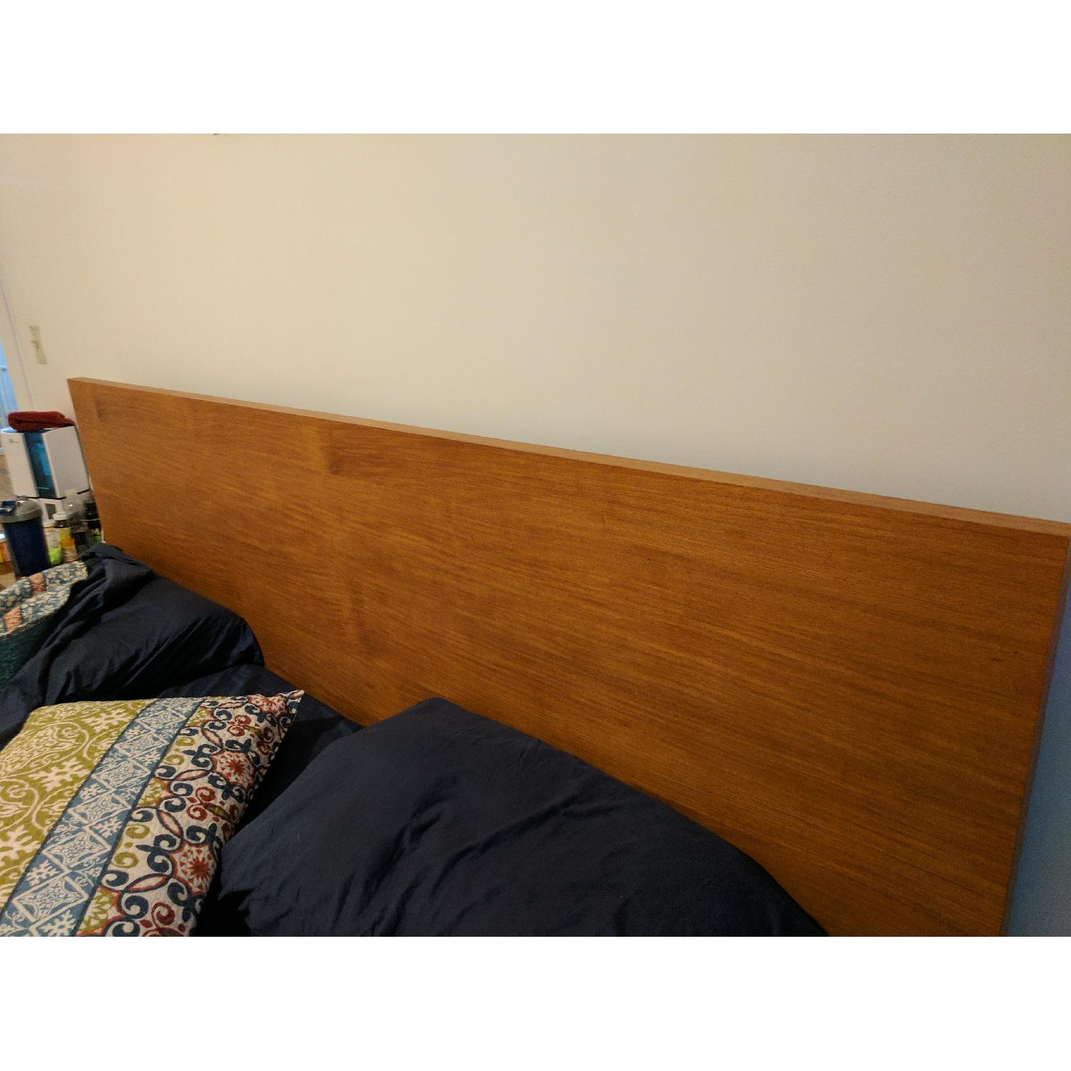 West Elm Nash Teak Storage Bed Frame - image-4