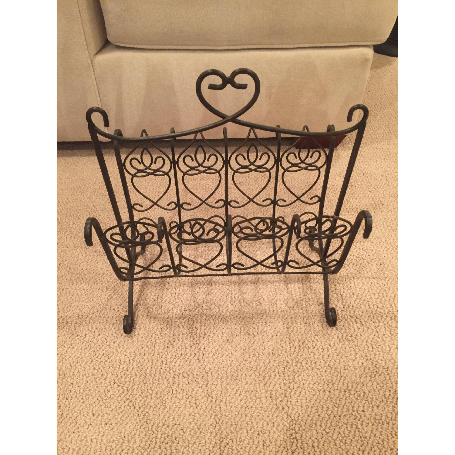 Southern Living Wrought Iron Magazine Rack - image-1
