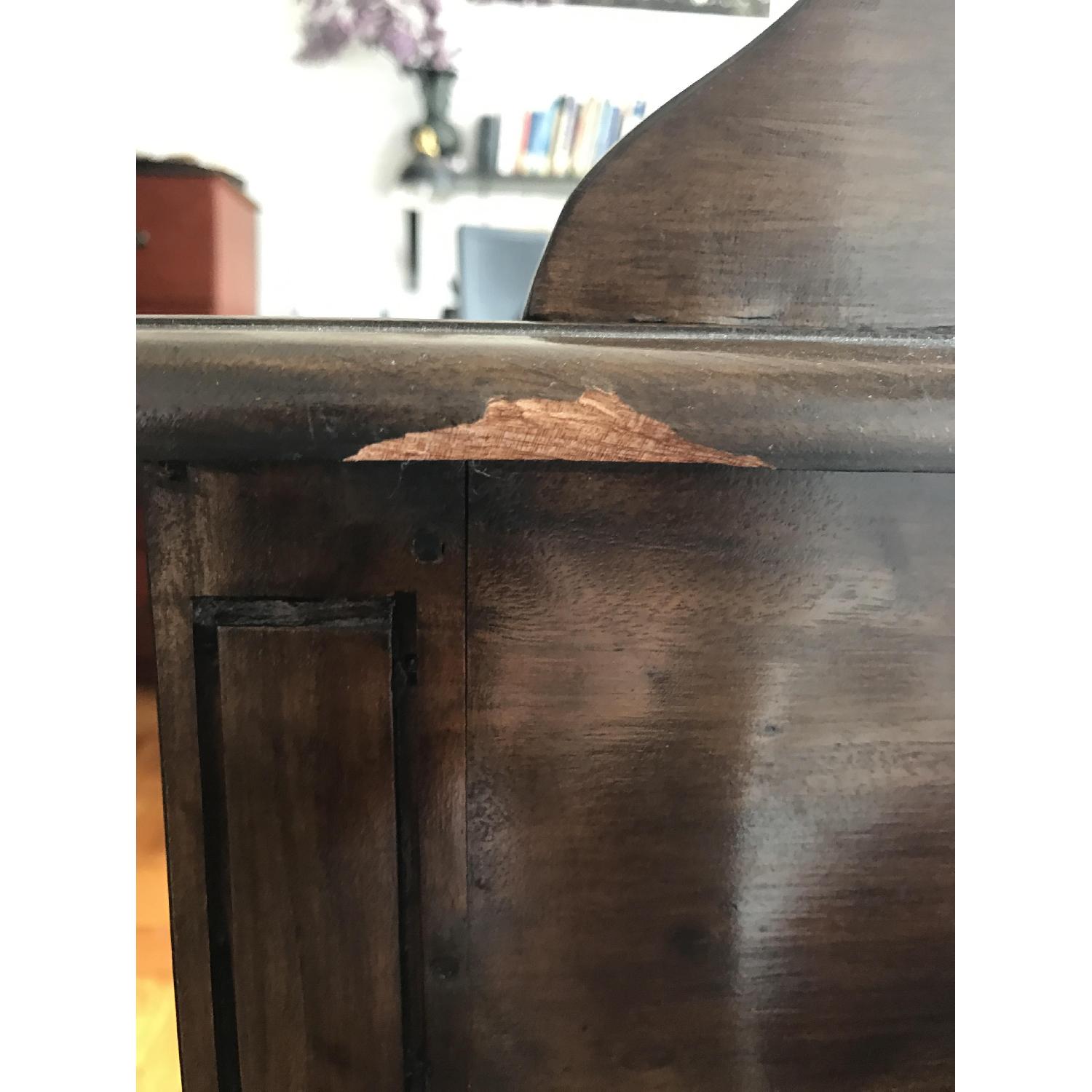 Antique Dark Wood Desk - image-4