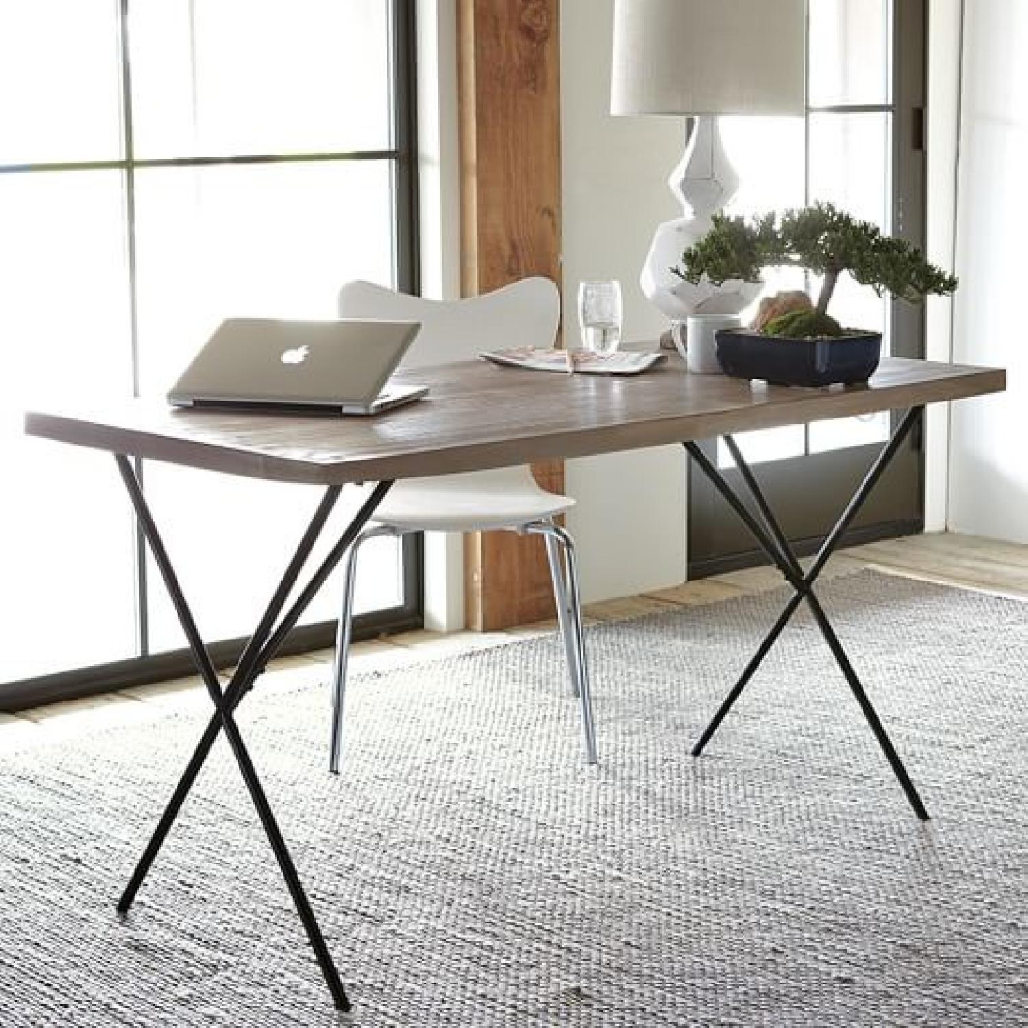 West Elm Mango Wood Work Table AptDeco