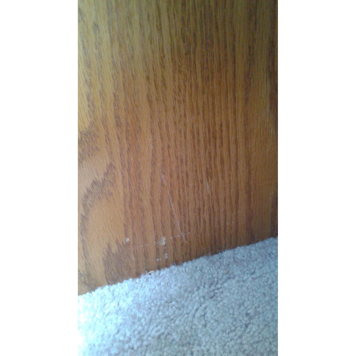 Roll-Top Oak Computer Desk - image-2