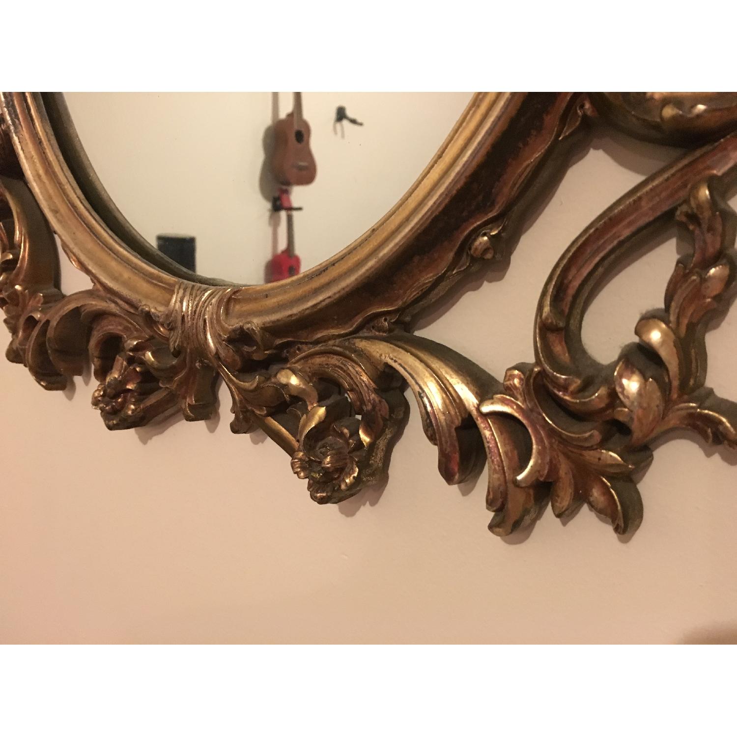 Antique Golden Frame Mirror - image-2