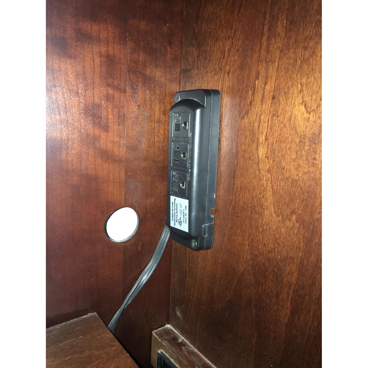 Cherry Solid Wood Entertainment Center - image-5