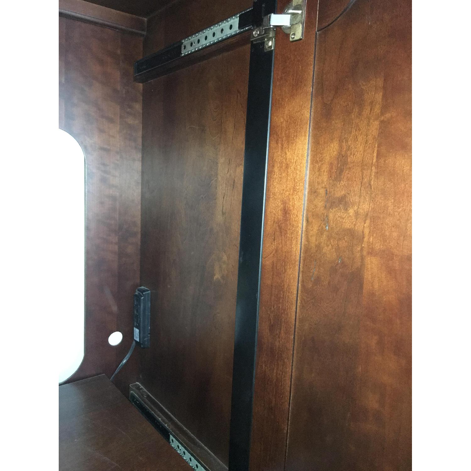 Cherry Solid Wood Entertainment Center - image-6