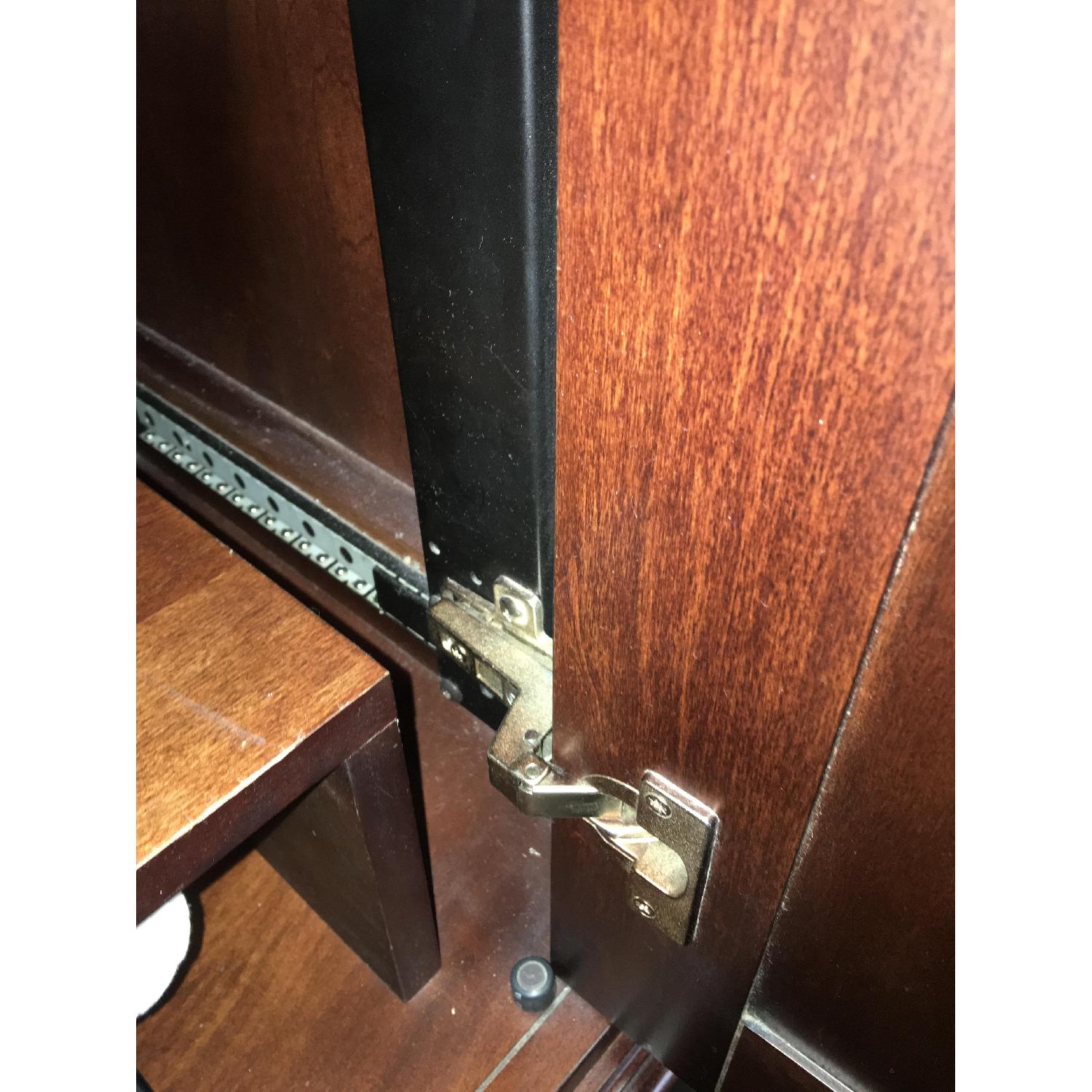 Cherry Solid Wood Entertainment Center - image-7