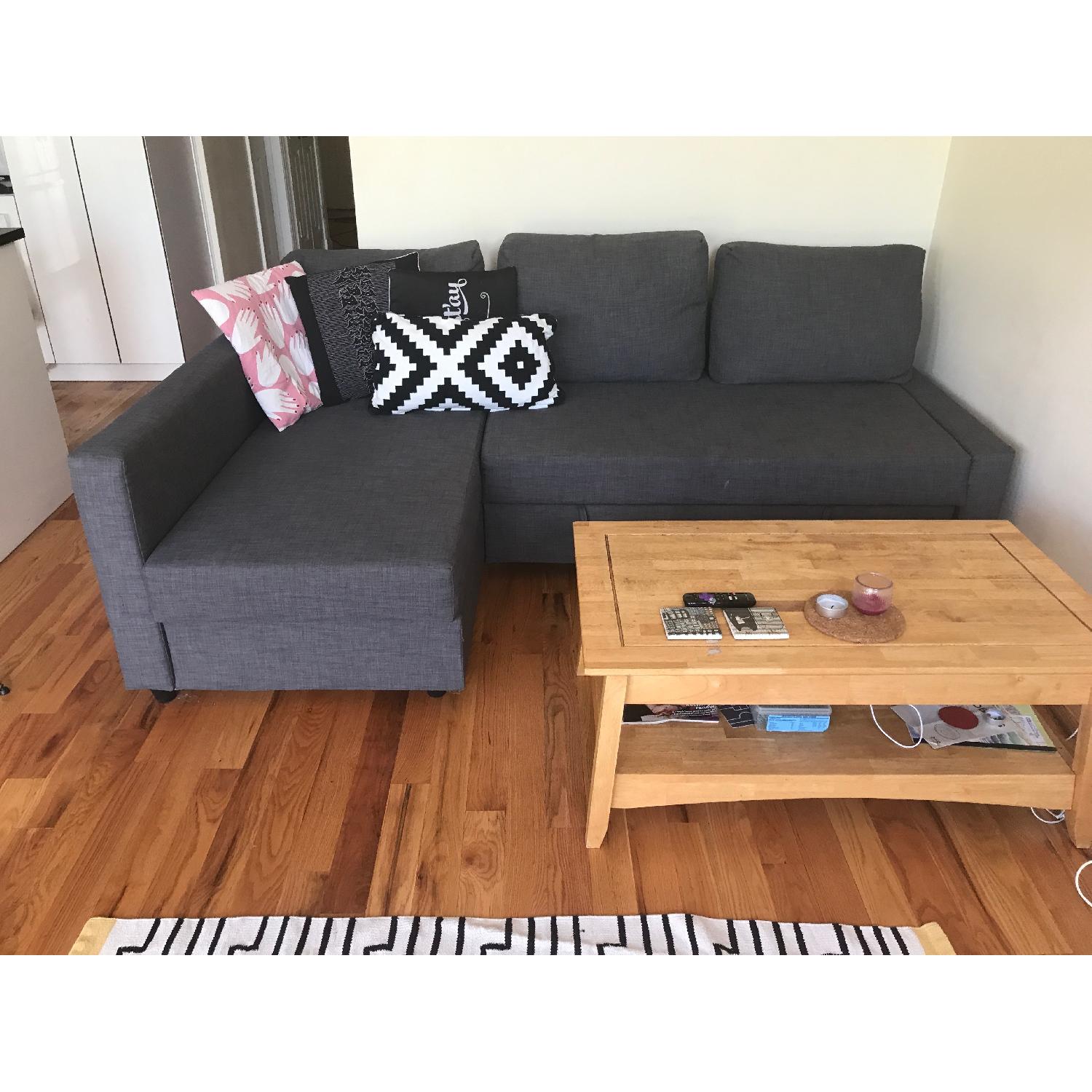 Ikea Friheten Sleeper Sectional Sofa w/ Storage in Skiftebo Dark Gray