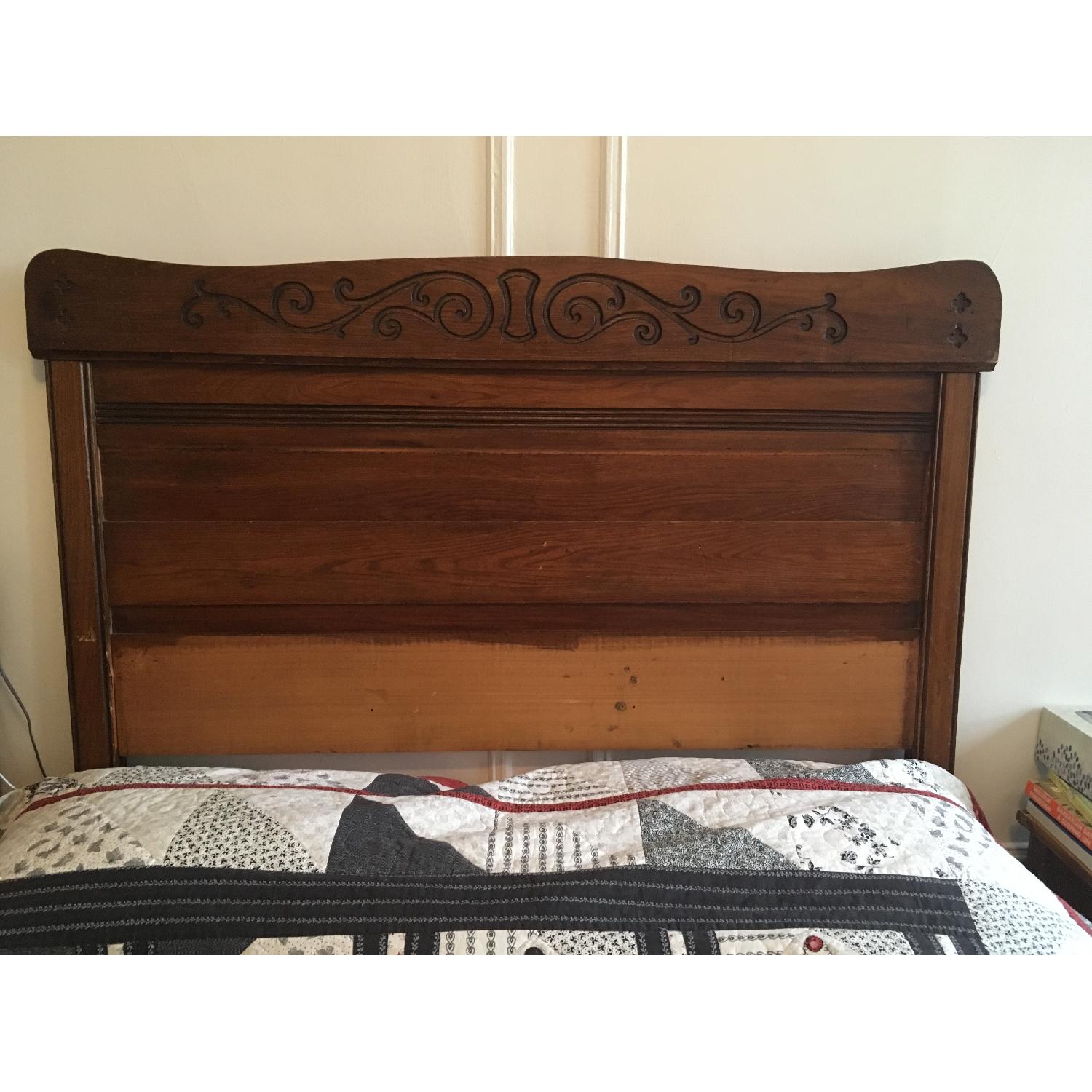 Antique Solid Wood 3 Piece Bedroom Set - image-4
