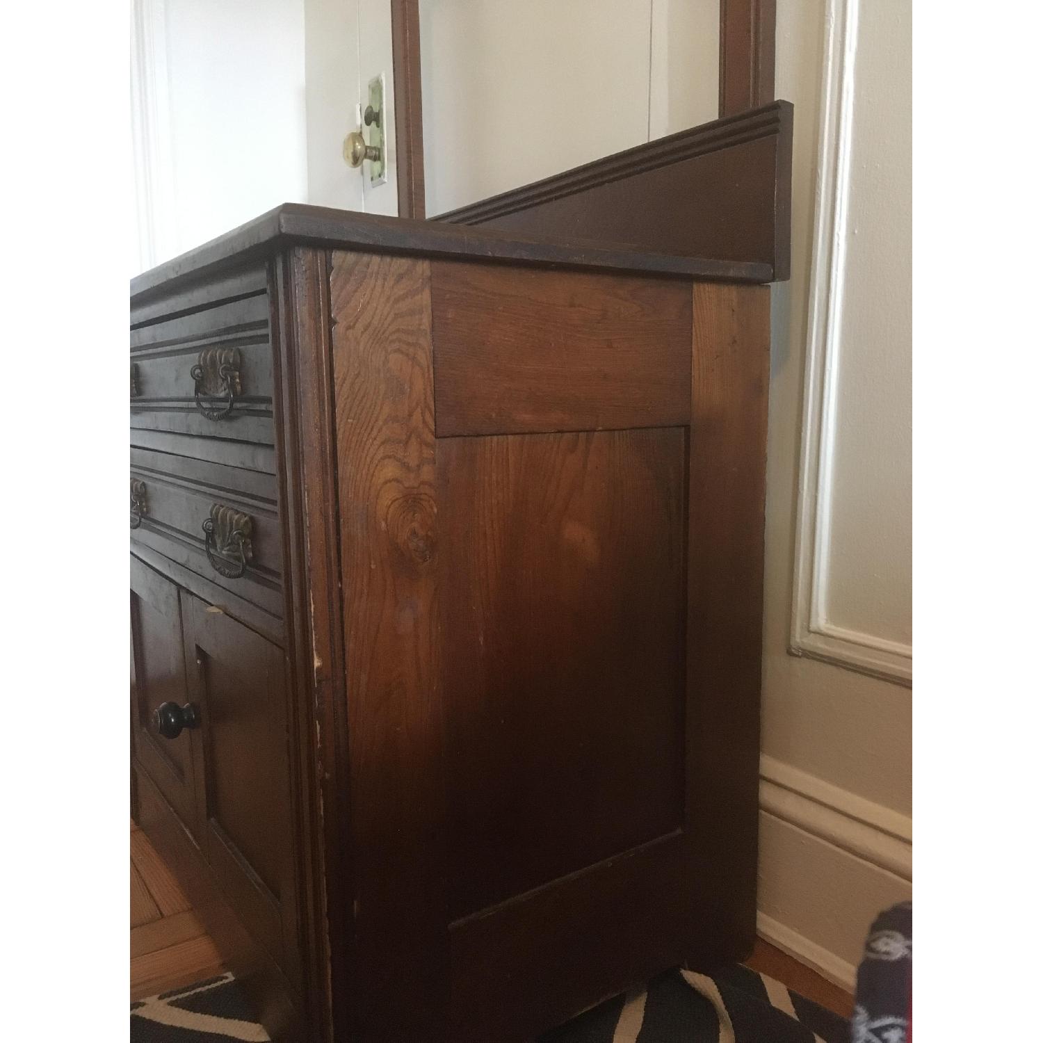 Antique Solid Wood 3 Piece Bedroom Set - image-6