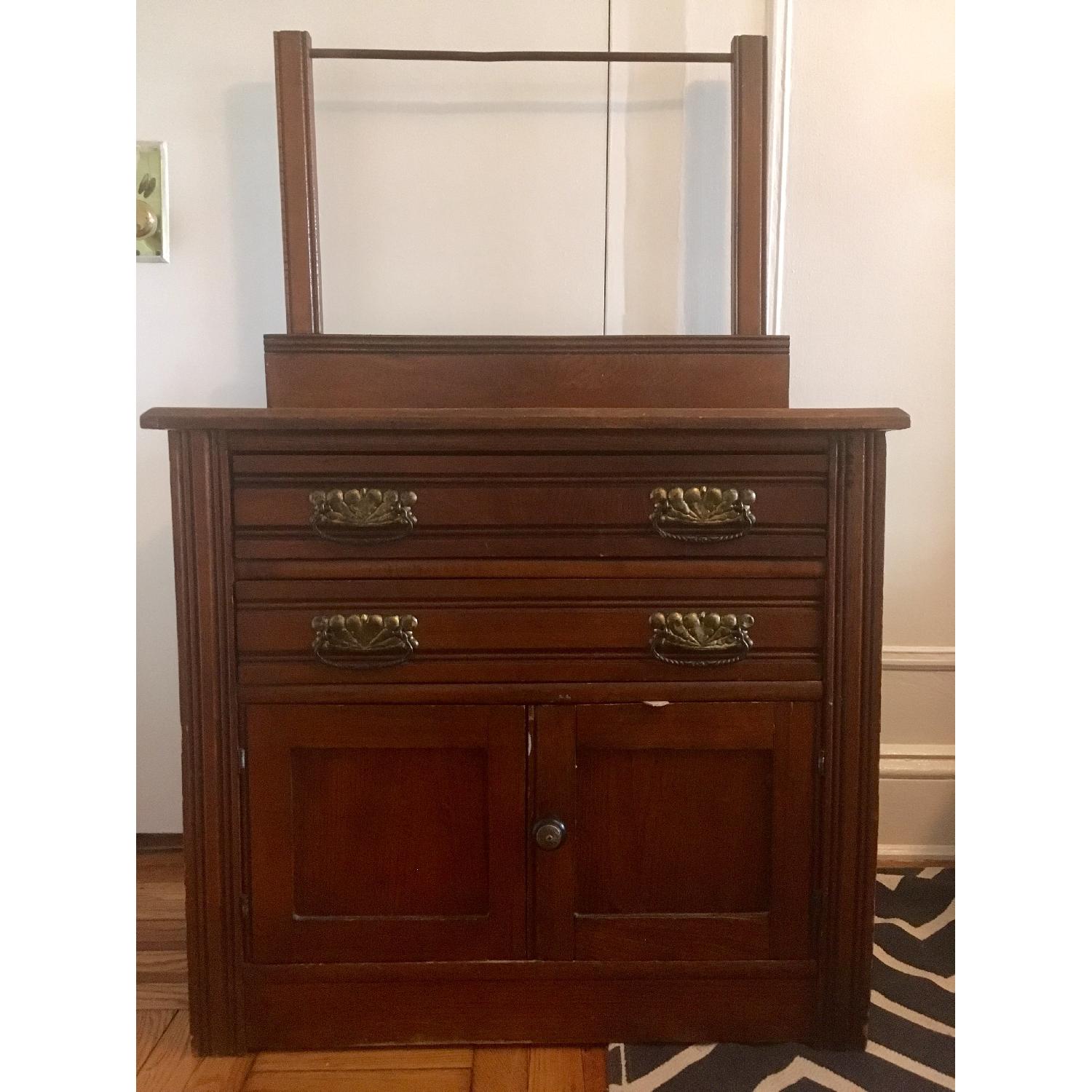 Antique Solid Wood 3 Piece Bedroom Set - image-8