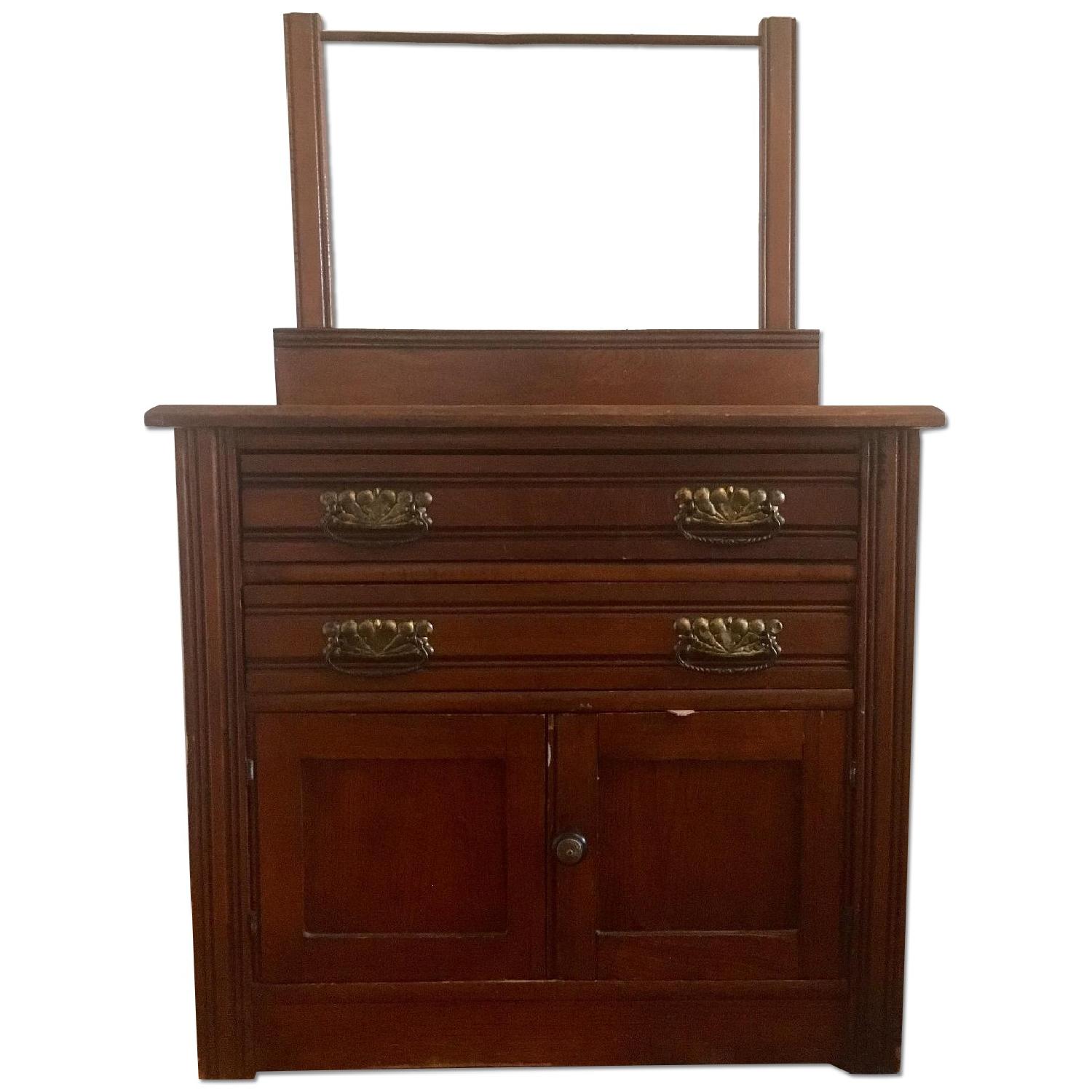 Antique Solid Wood 3 Piece Bedroom Set - image-16