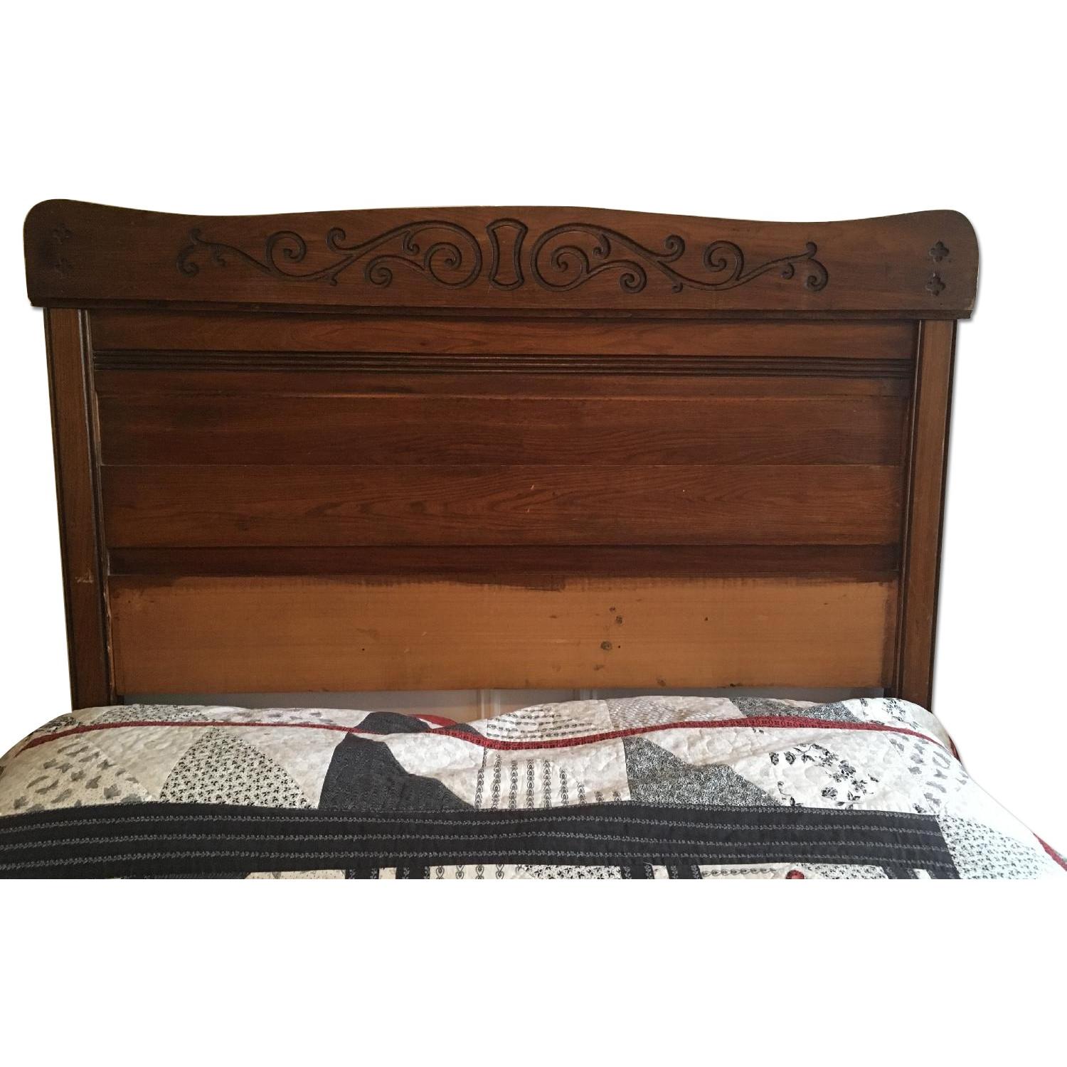 Antique Solid Wood 3 Piece Bedroom Set AptDeco