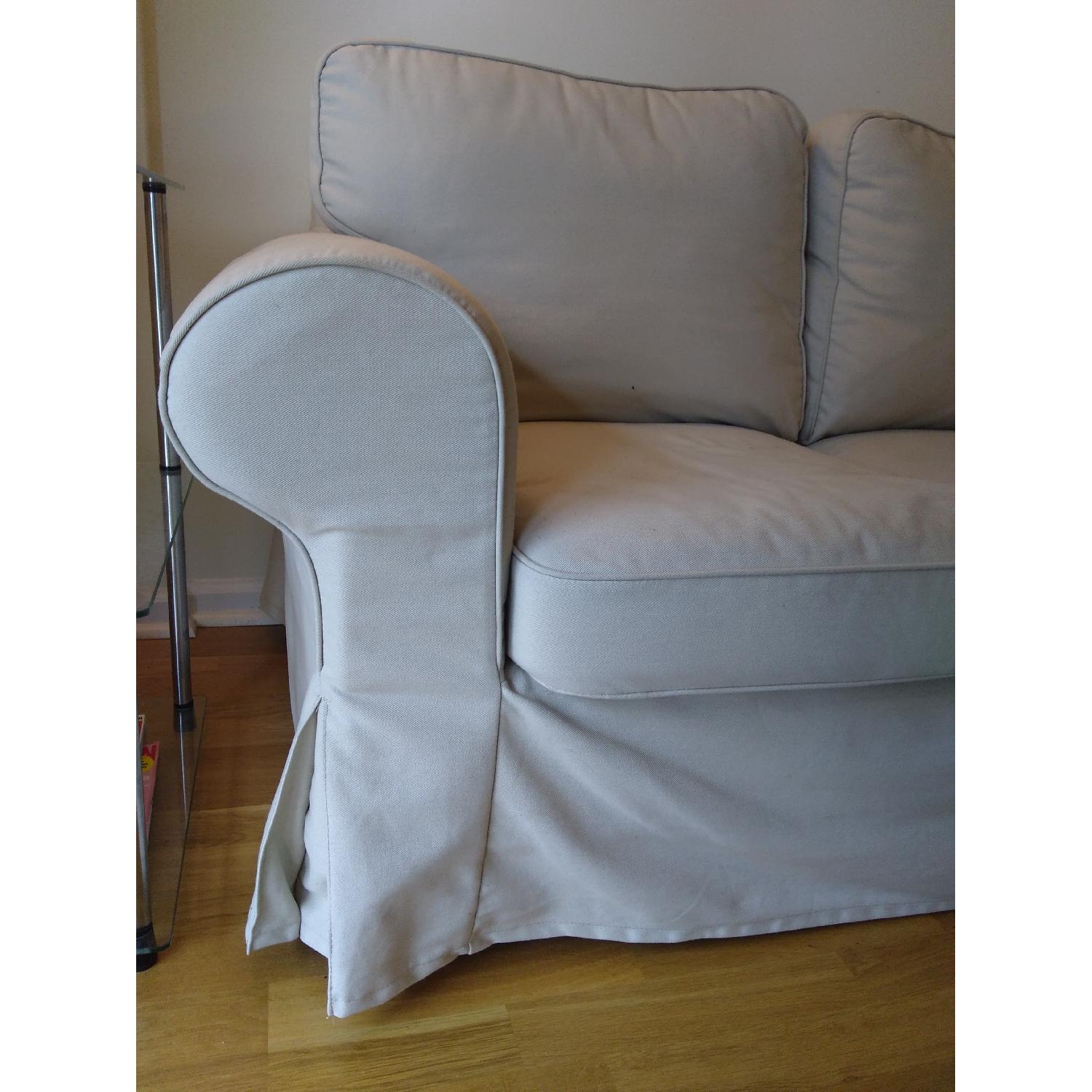 Ikea Ektorp 3 Seater Sofa w/ Beige Cover - image-3