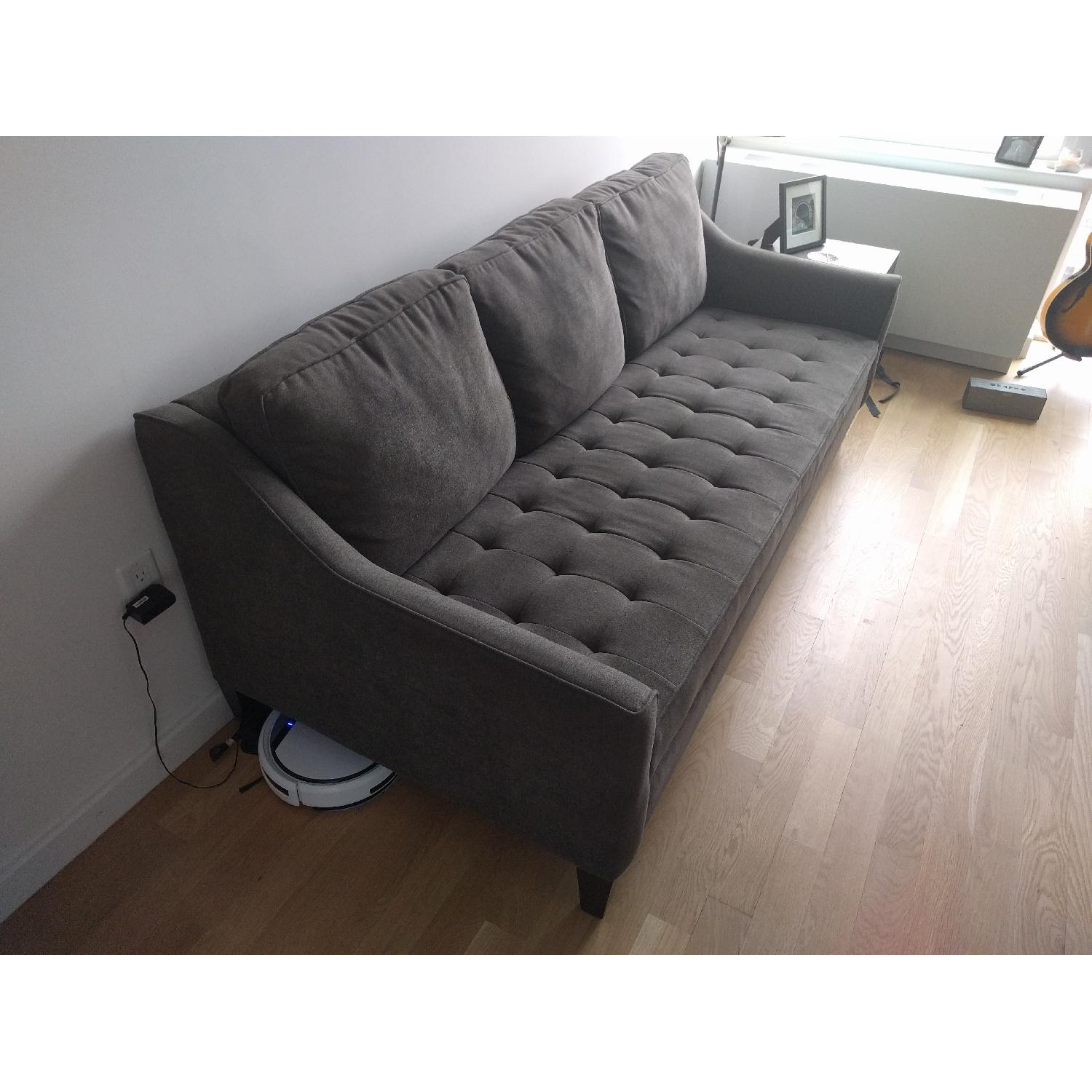 Havertys Grey Sofa AptDeco