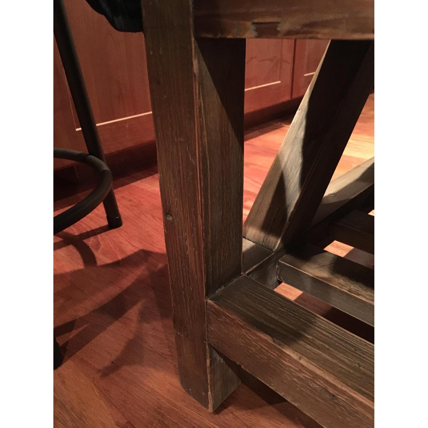 Crate & Barrel Bluestone Square Coffee Table - image-2