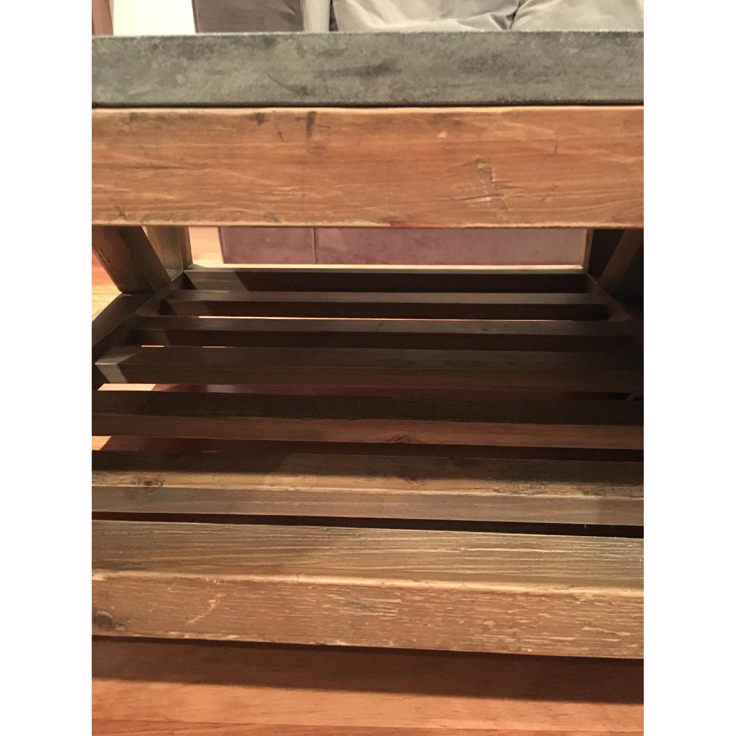 Crate & Barrel Bluestone Square Coffee Table - image-3