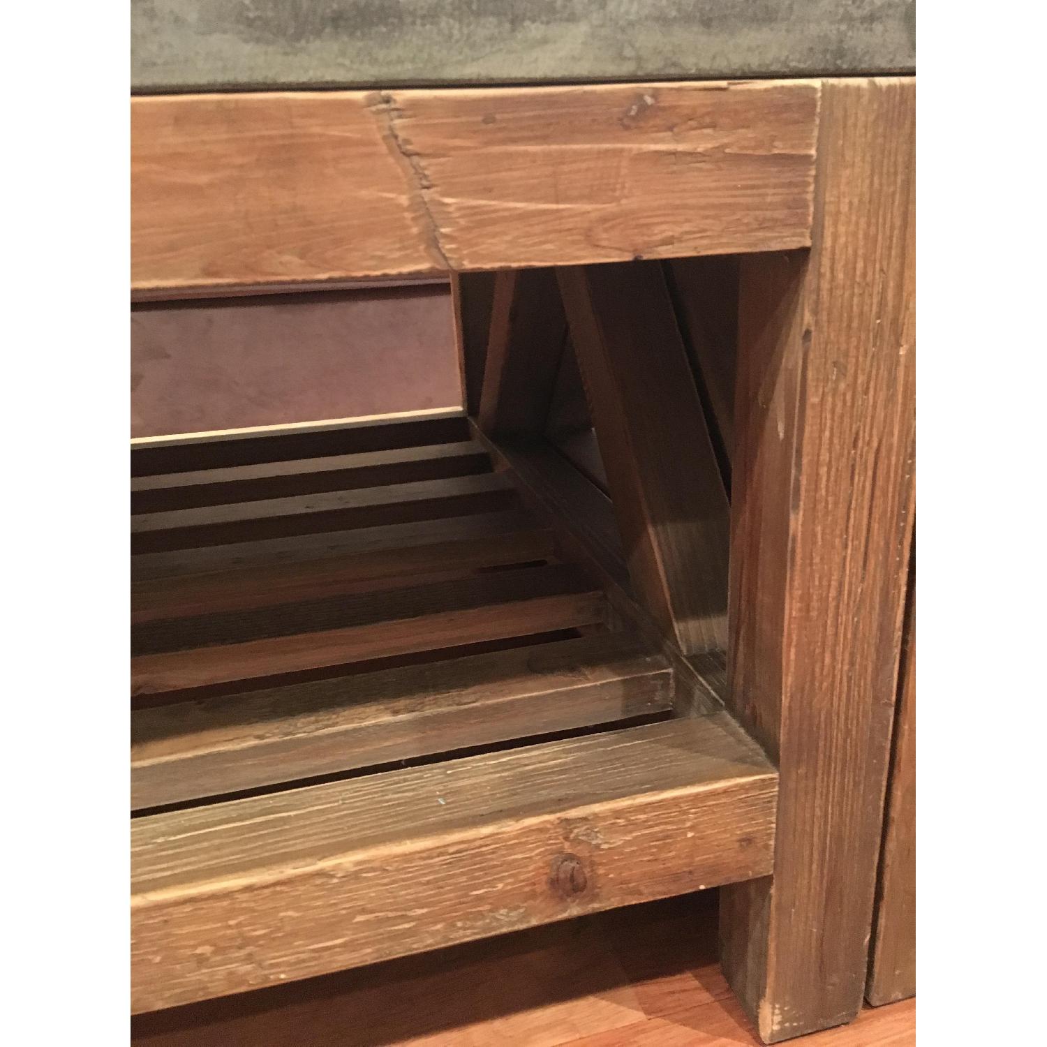 Crate & Barrel Bluestone Square Coffee Table - image-4