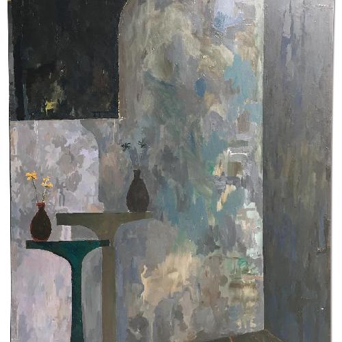 Used Vintage Original Still Life Painting Large Format by Paul Rinaldi for sale on AptDeco