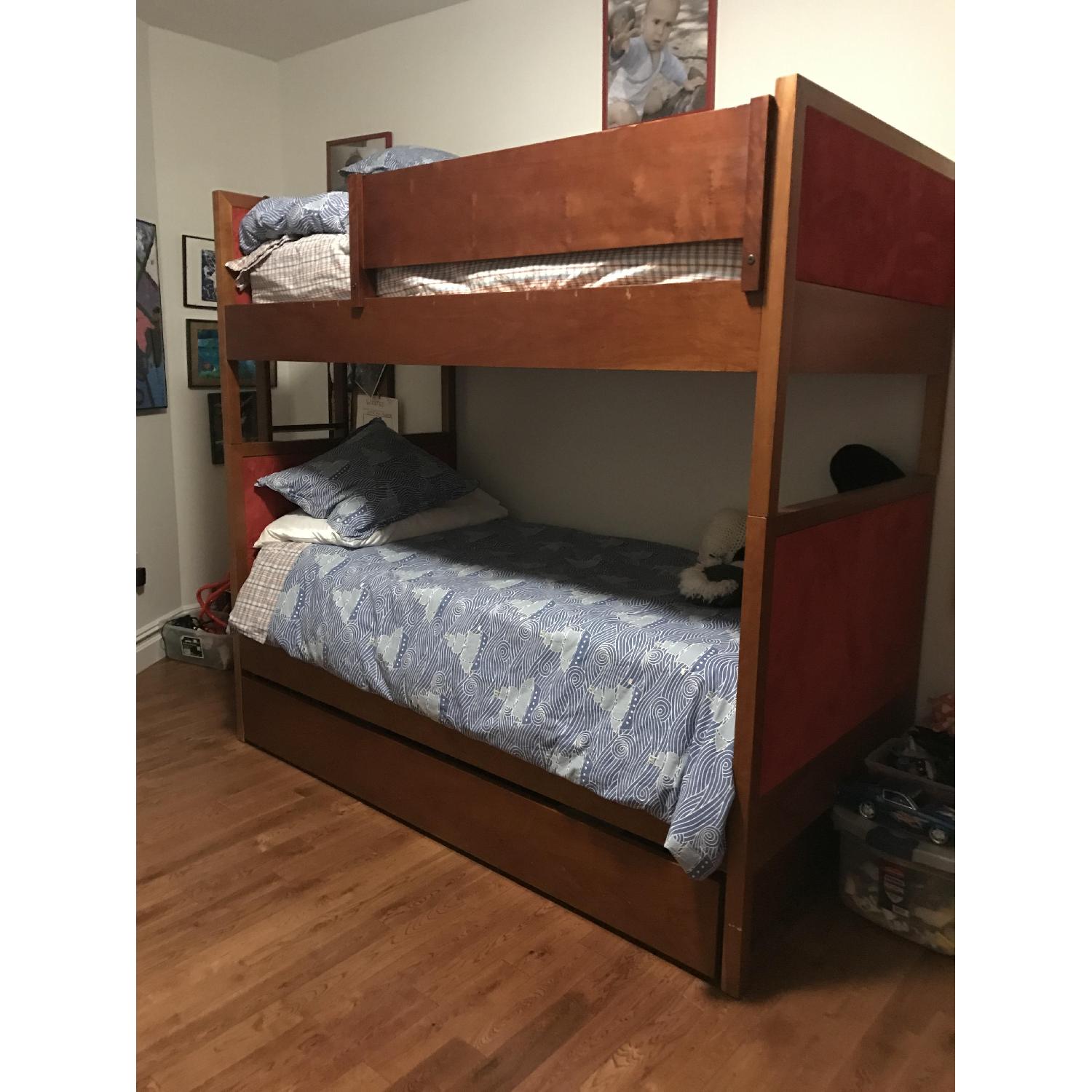 Bunk Bed W Removable Ladder Underneath Storage Aptdeco