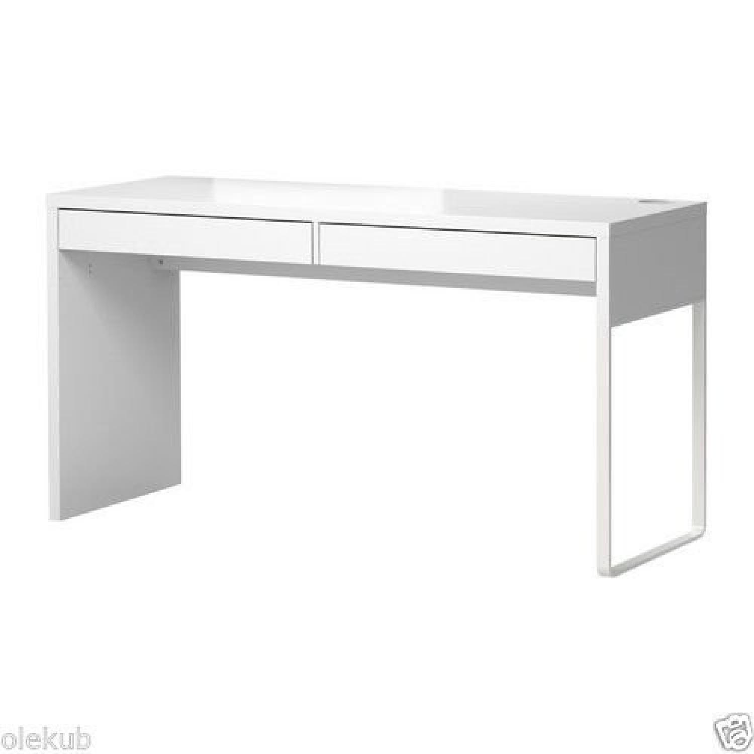 Ikea Micke White & Birch Desk - image-5