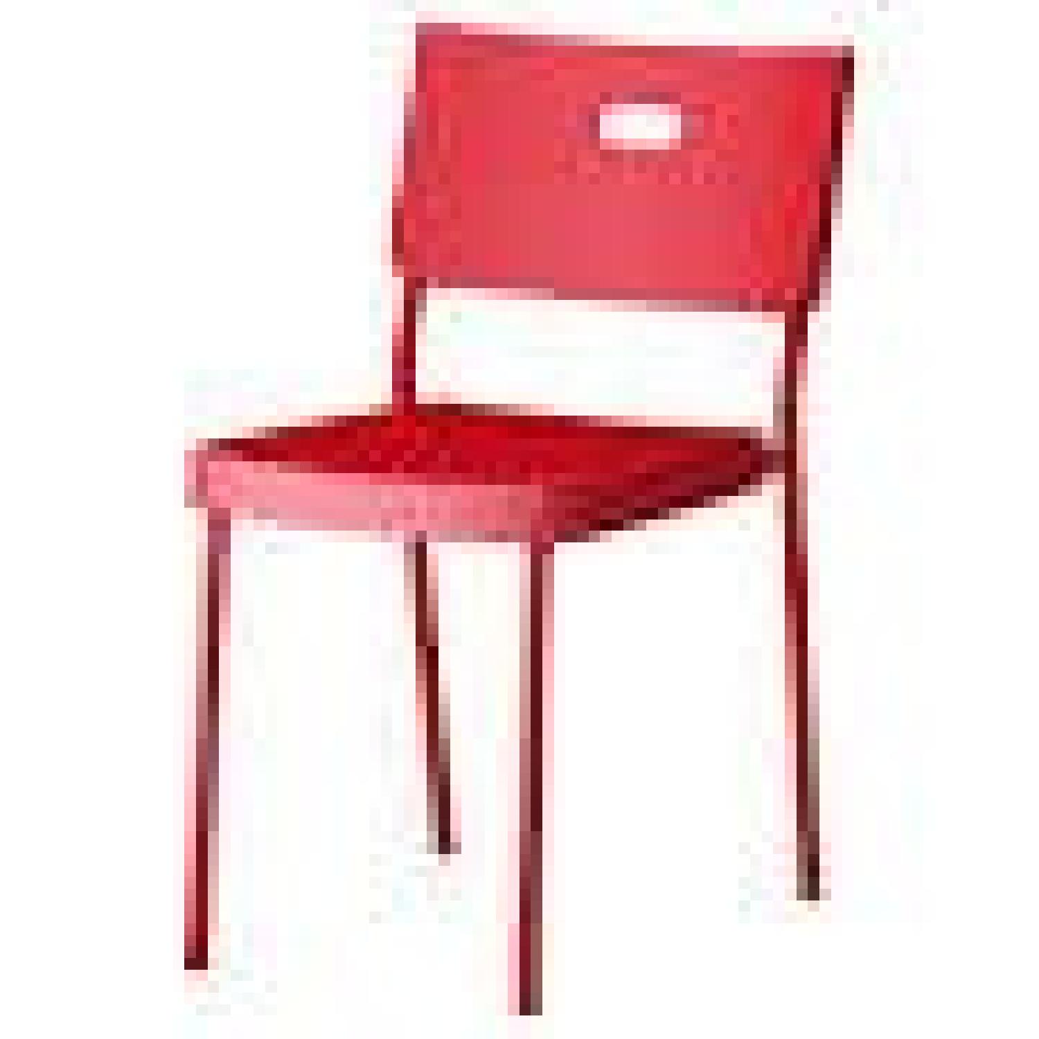 Ikea Red Plastic Chairs - image-3
