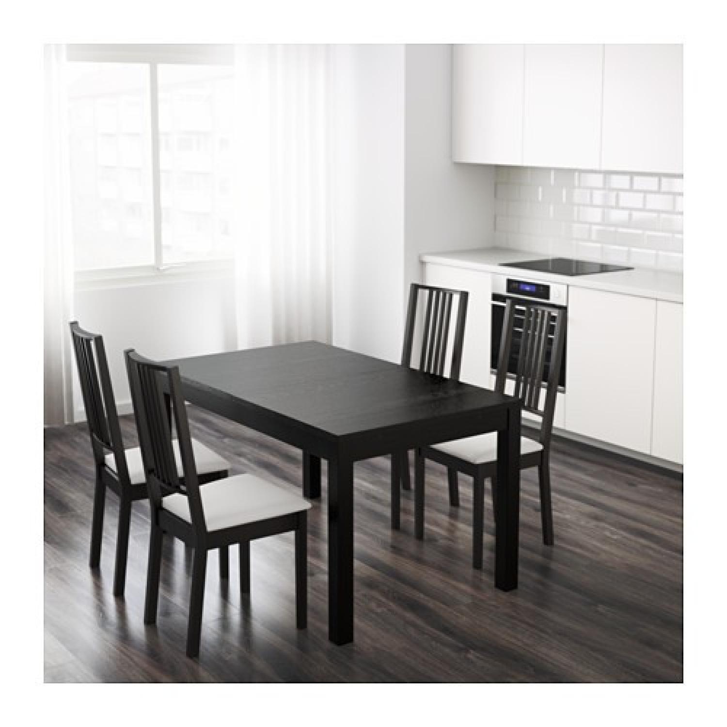 Ikea Bjursta Extendable Dining Table in Black - image-1