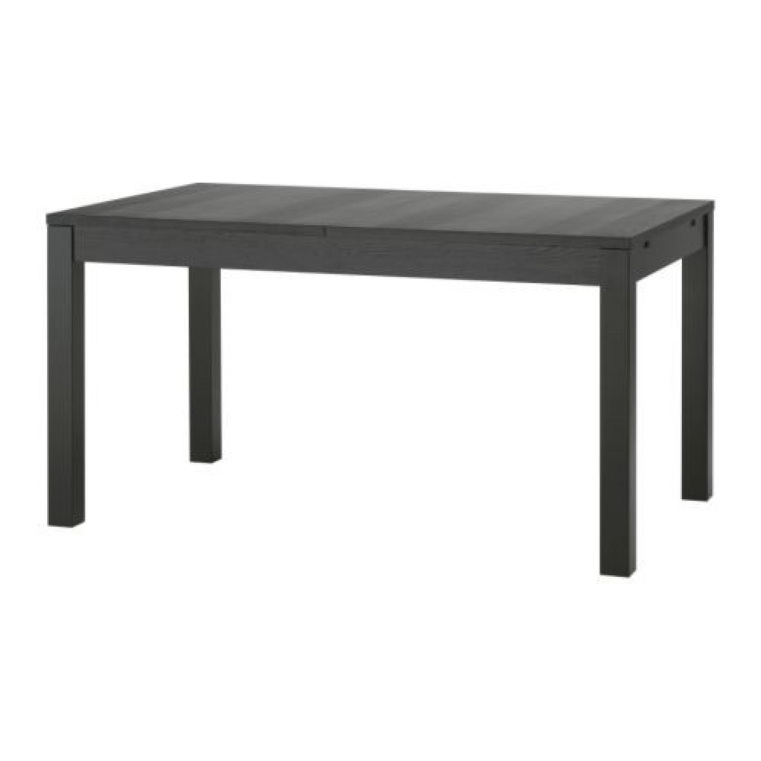 Ikea Bjursta Extendable Dining Table in Black - image-2