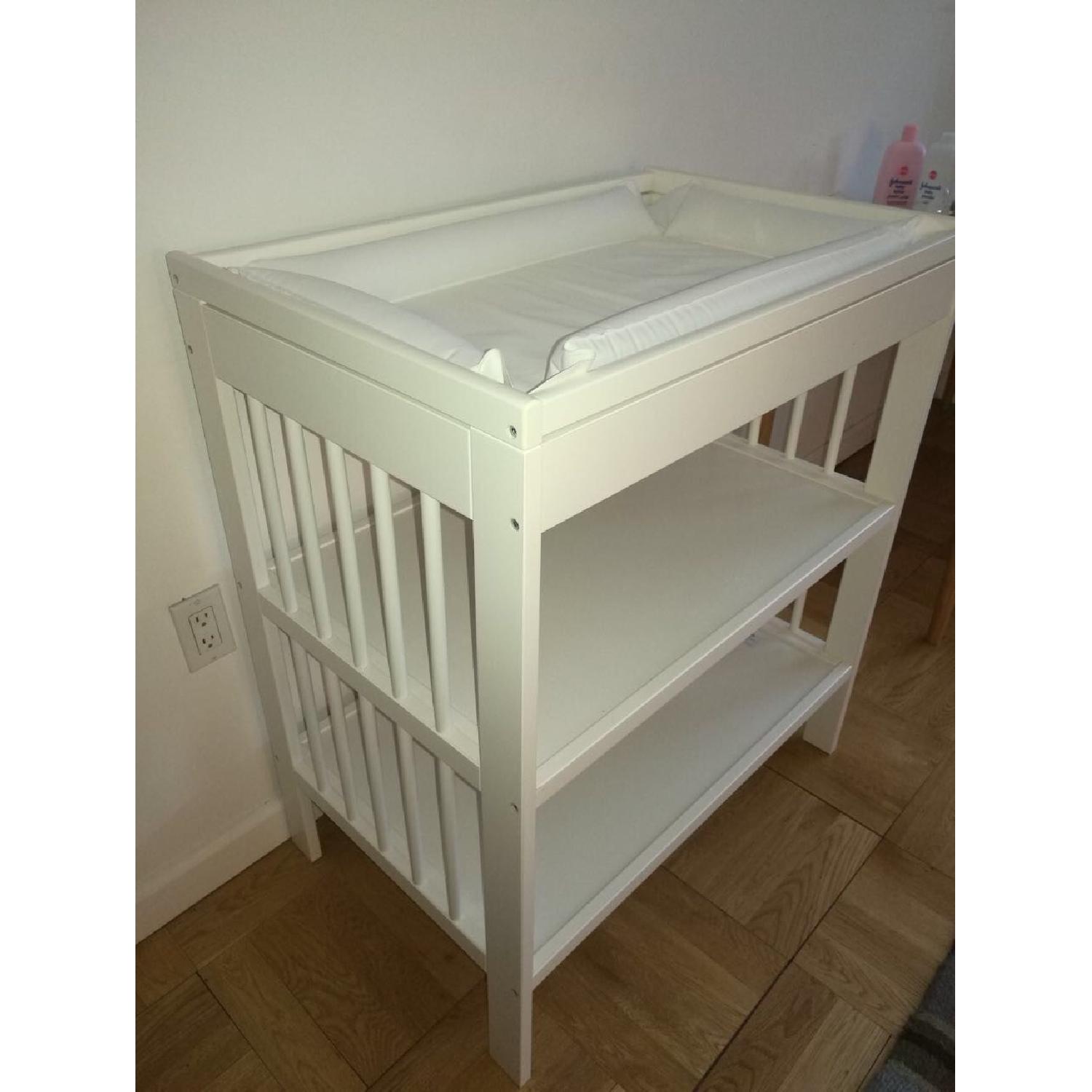 Ikea White Gulliver Changing Table AptDeco