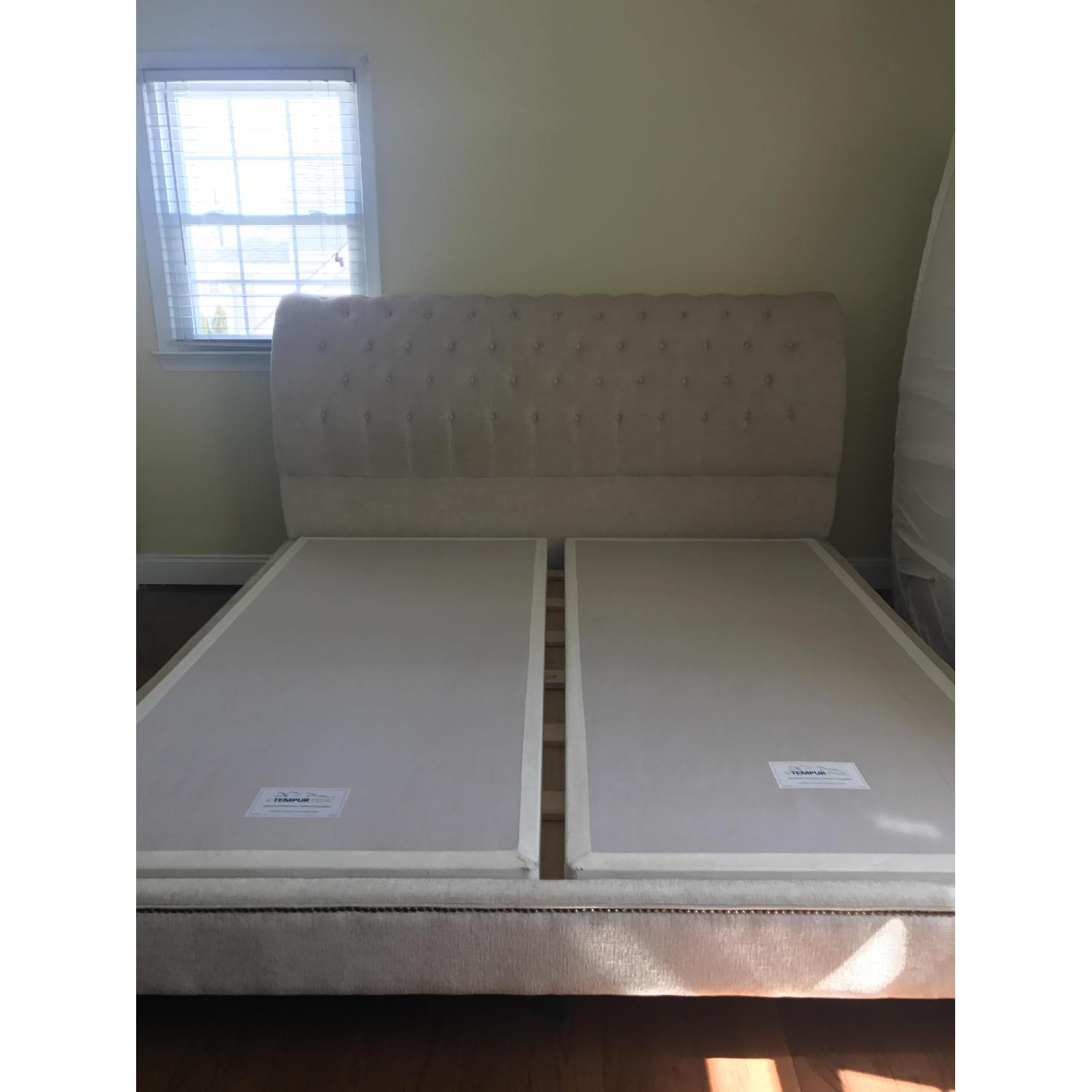 Macy's Upholstered & Tufted King Bed Frame - image-1