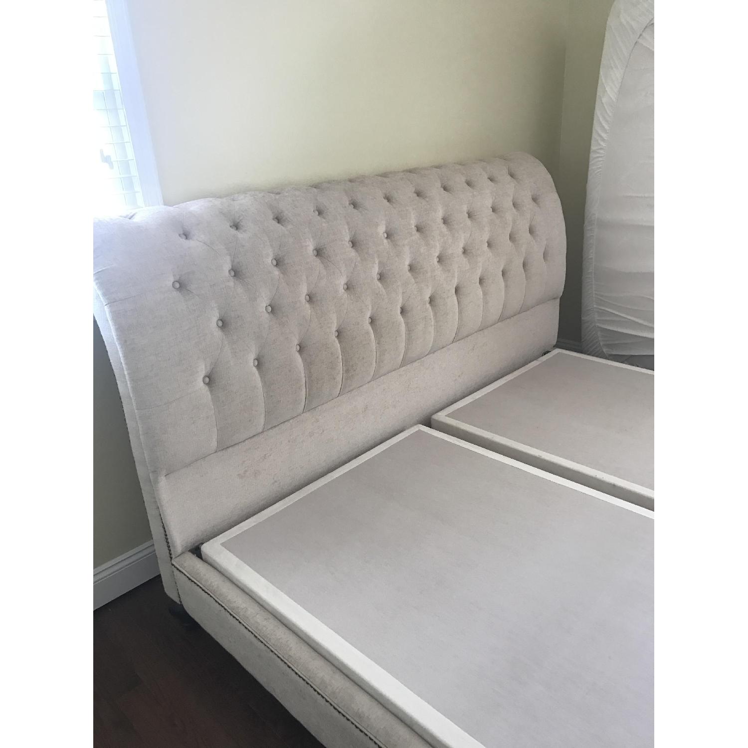 Macy's Upholstered & Tufted King Bed Frame - image-3