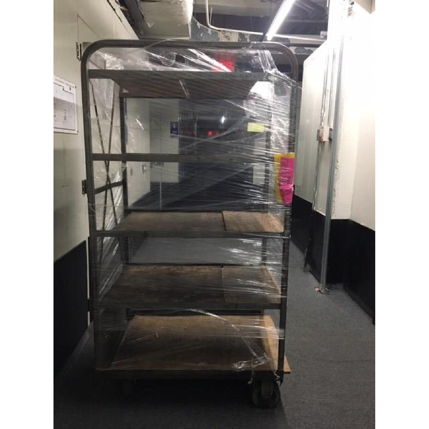 Vintage Rolling Bakers Cart - image-1