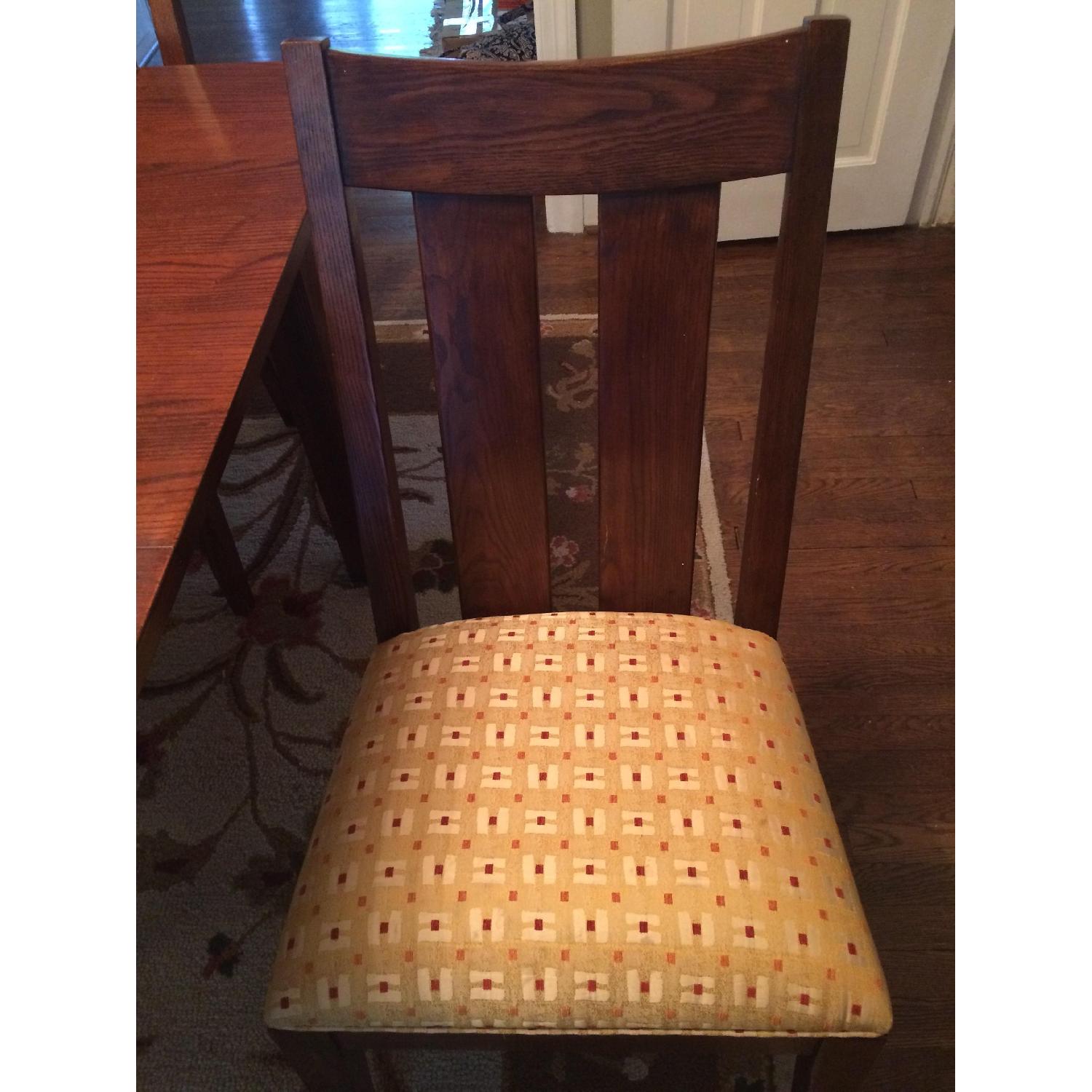 Ethan Allen Modern Shaker Dining Room Table w/ 8 Chairs + China Cabinet - image-3