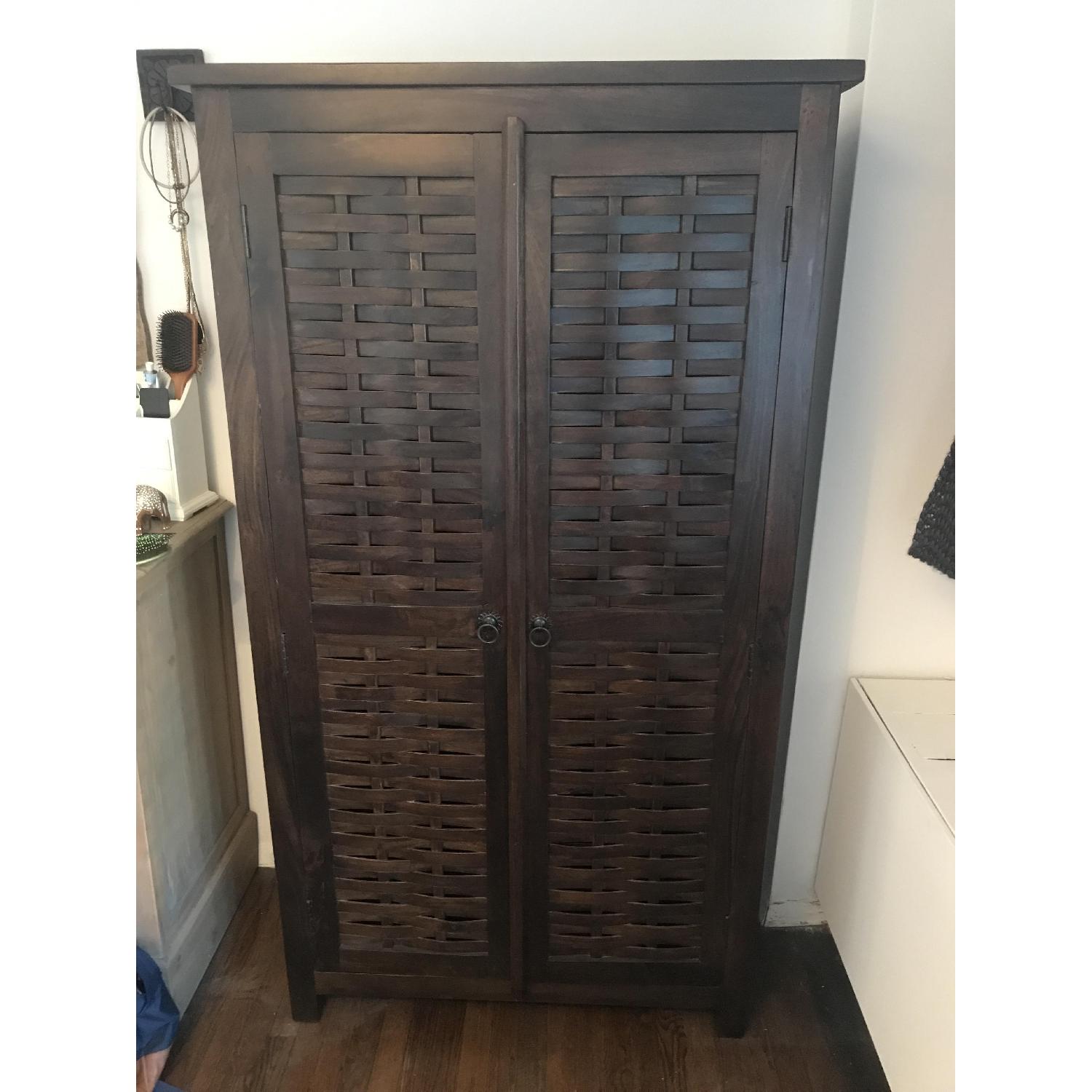 Nadeau Dark Walnut Wardrobe - image-1