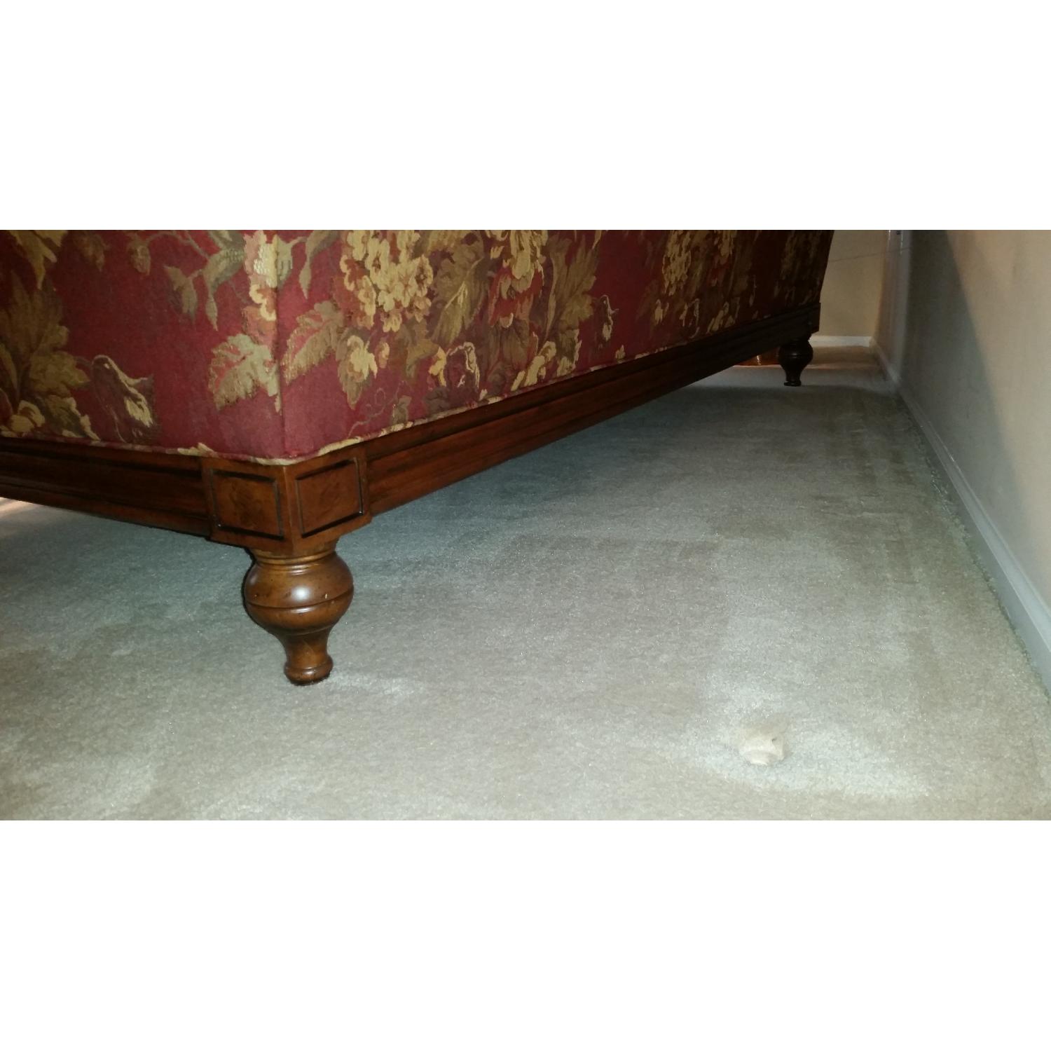 Ethan Allen Red Floral Sofa - image-3
