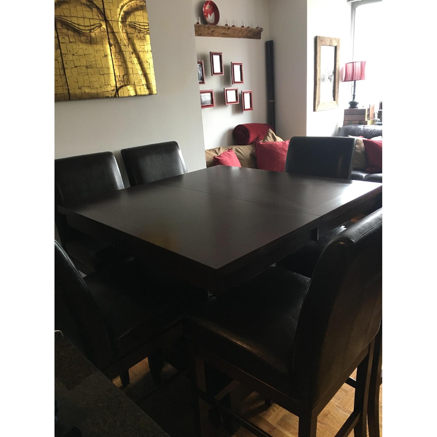 HighTop Dining Room Table w/ 6 Chairs AptDeco