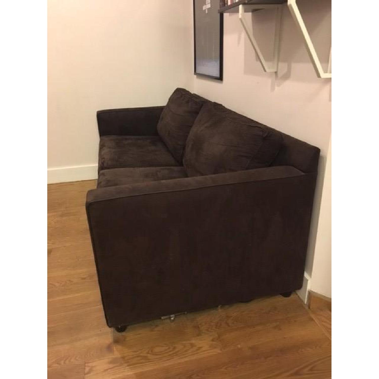 Crate & Barrel Espresso Sofa - image-2