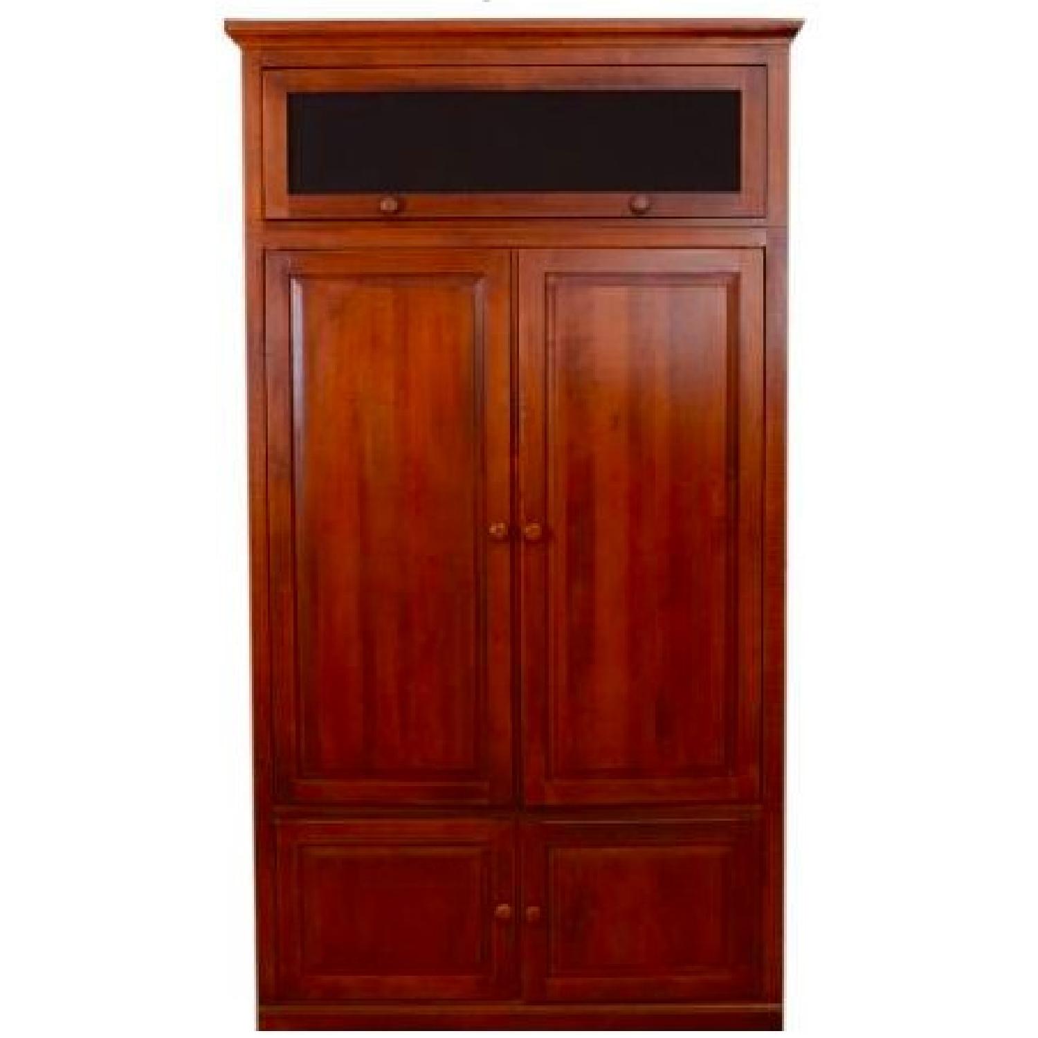 Ethan Allen Country Crossings Entertainment Center AptDeco