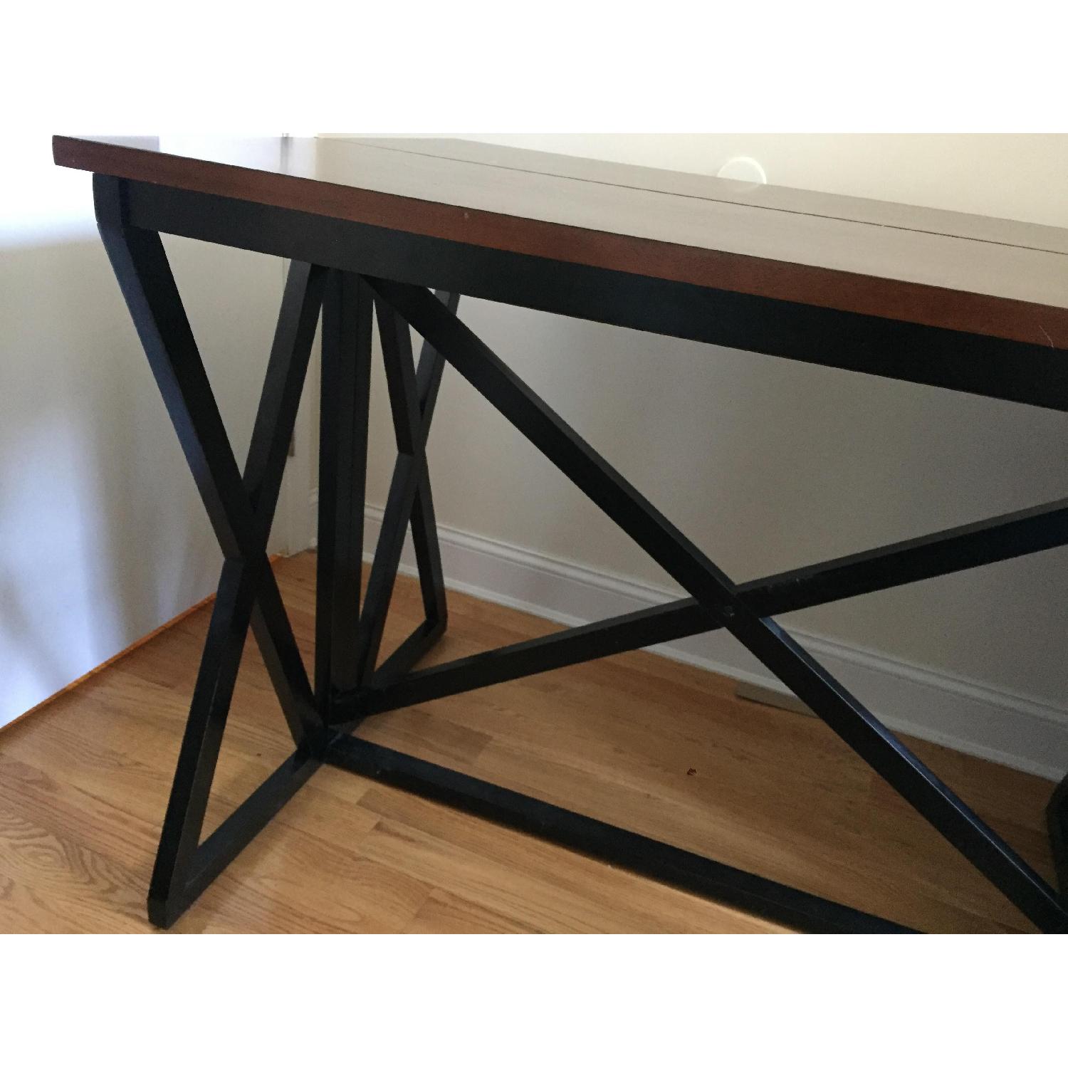 Solid Wood Folding Gate Leg Dining Table AptDeco