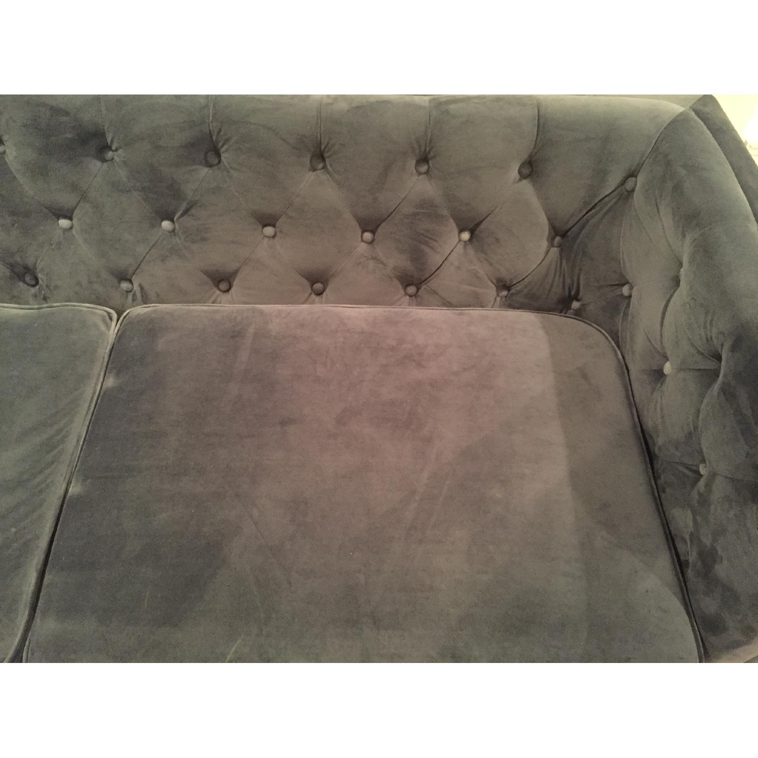 Kendall Midnight Blue Velvet Sofa - image-2