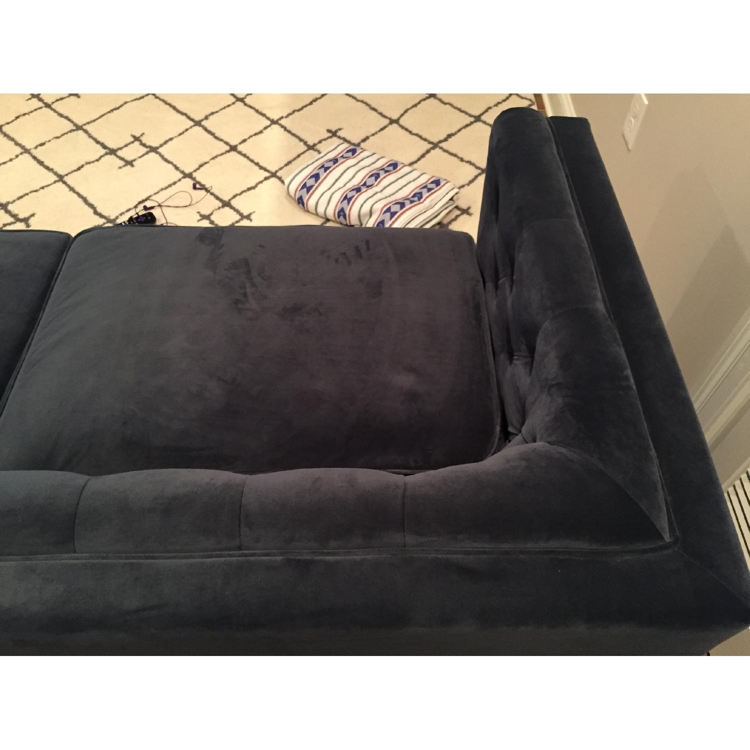 Kendall Midnight Blue Velvet Sofa - image-3
