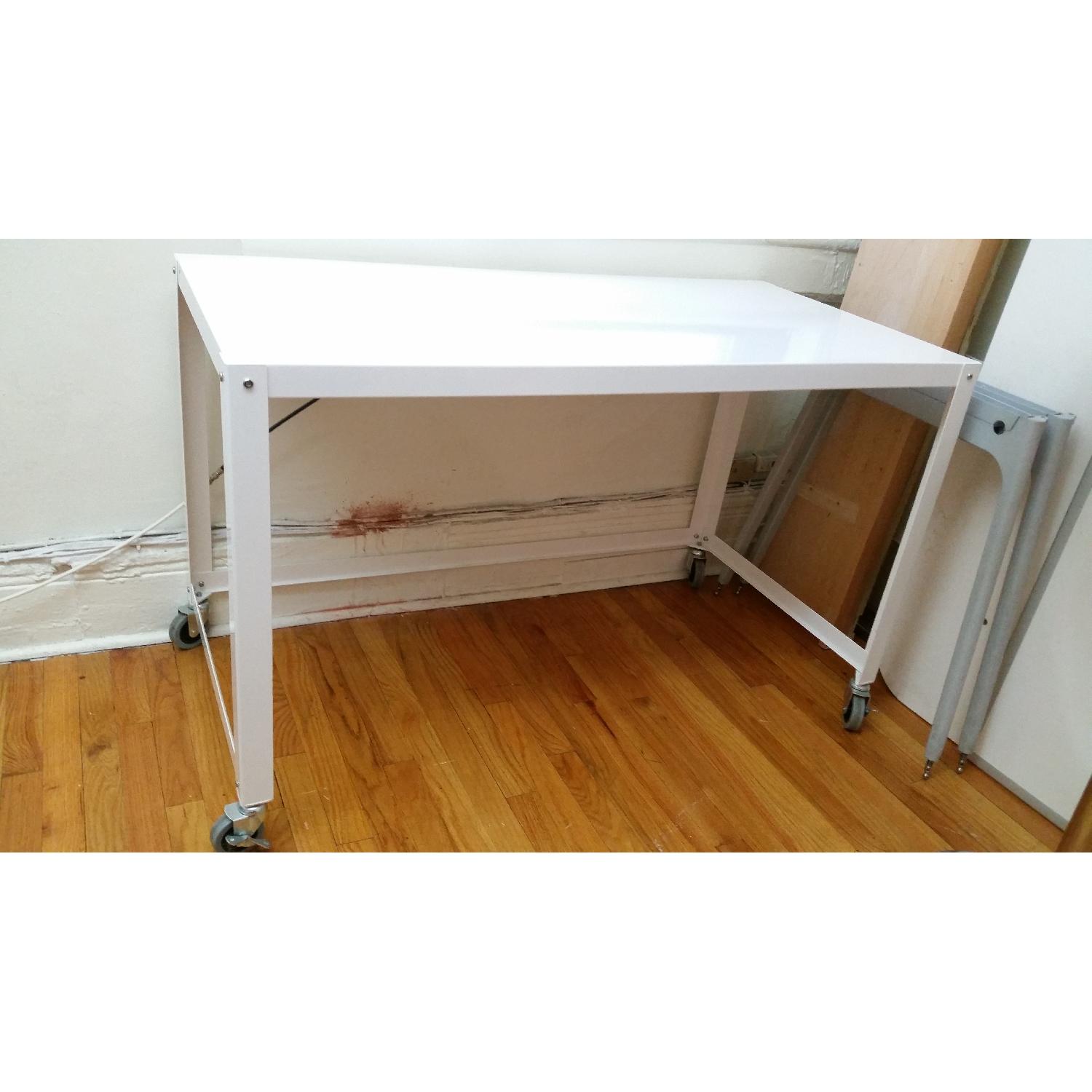 White Metal Rolling Table - image-1
