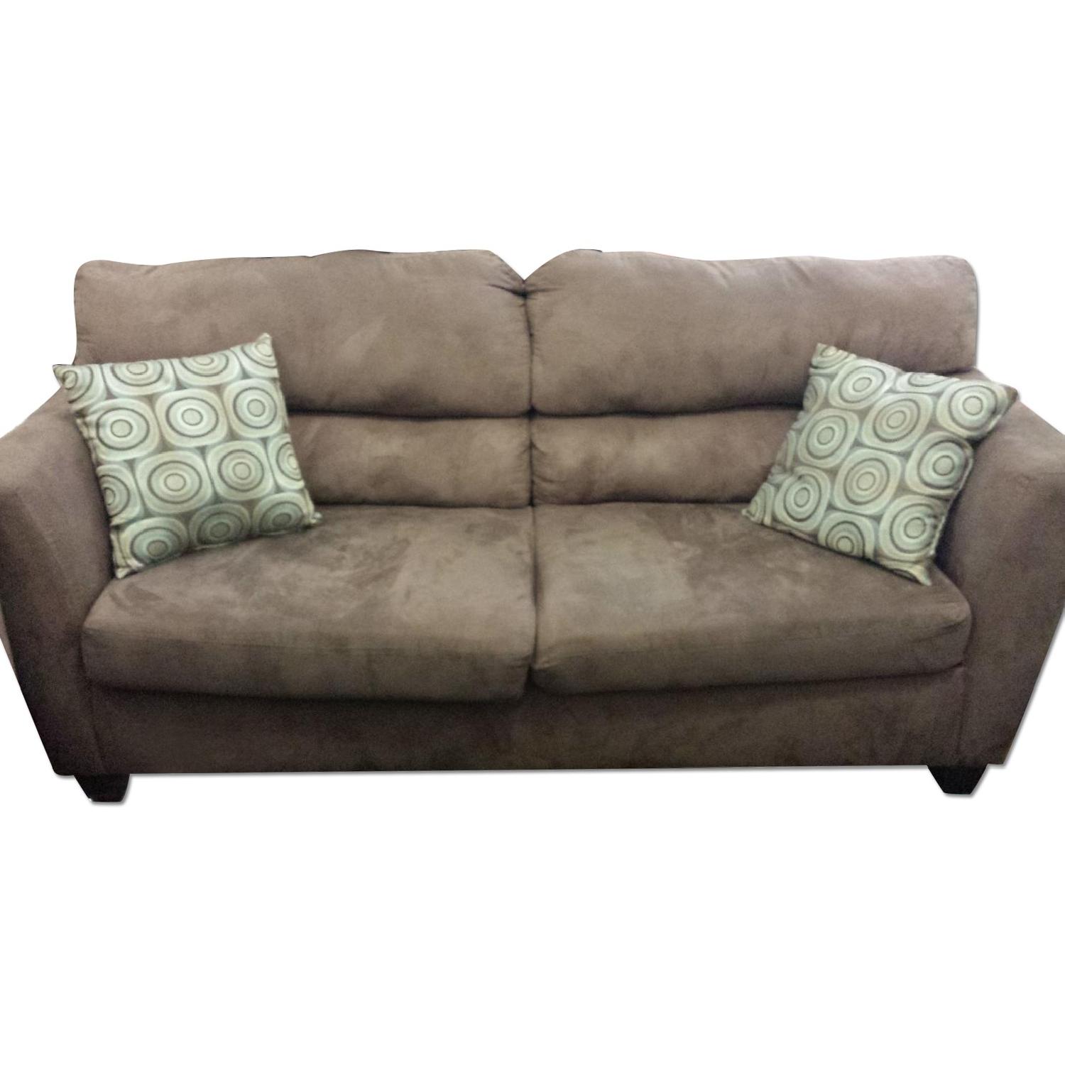 American Furniture Manufacturing Calcutta Chocolate Sofa + Loveseat