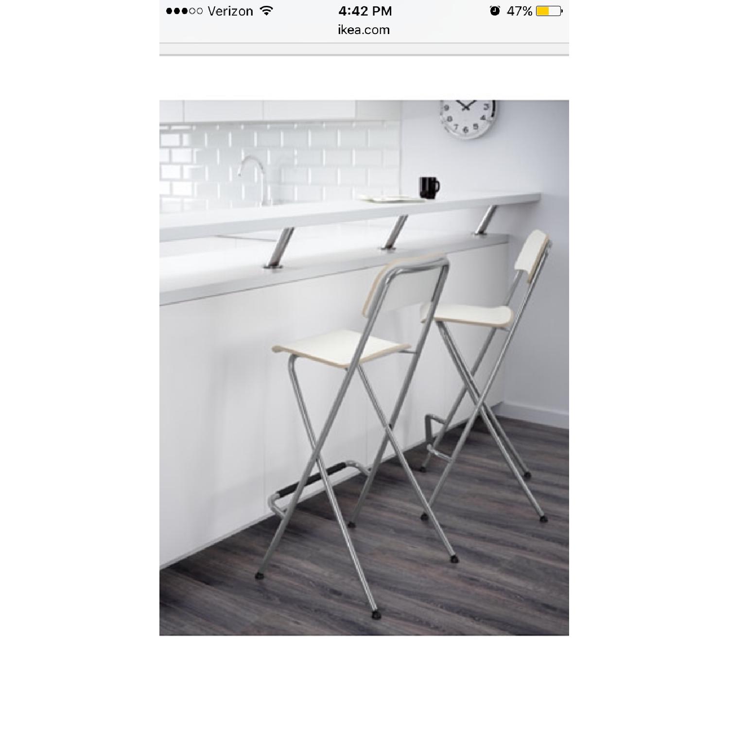 Ikea Franklin Bar Stools w/ Back Rest - image-3