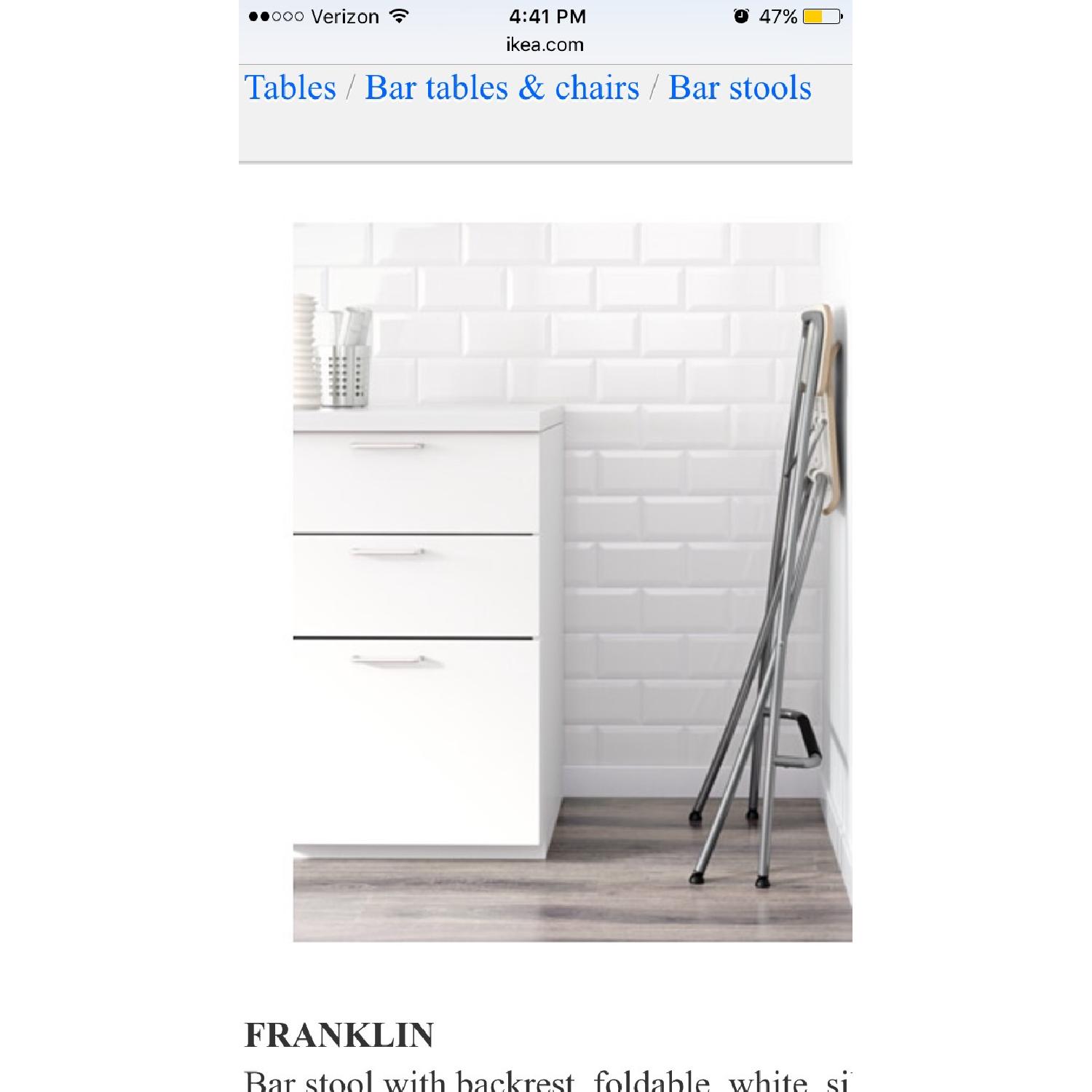 Ikea Franklin Bar Stools w/ Back Rest - image-4