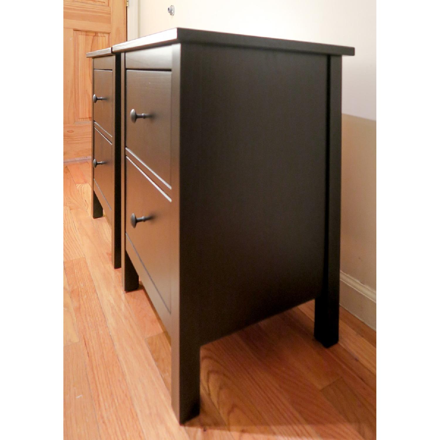 Ikea Hemnes 2-Drawer Chests in Black - image-2