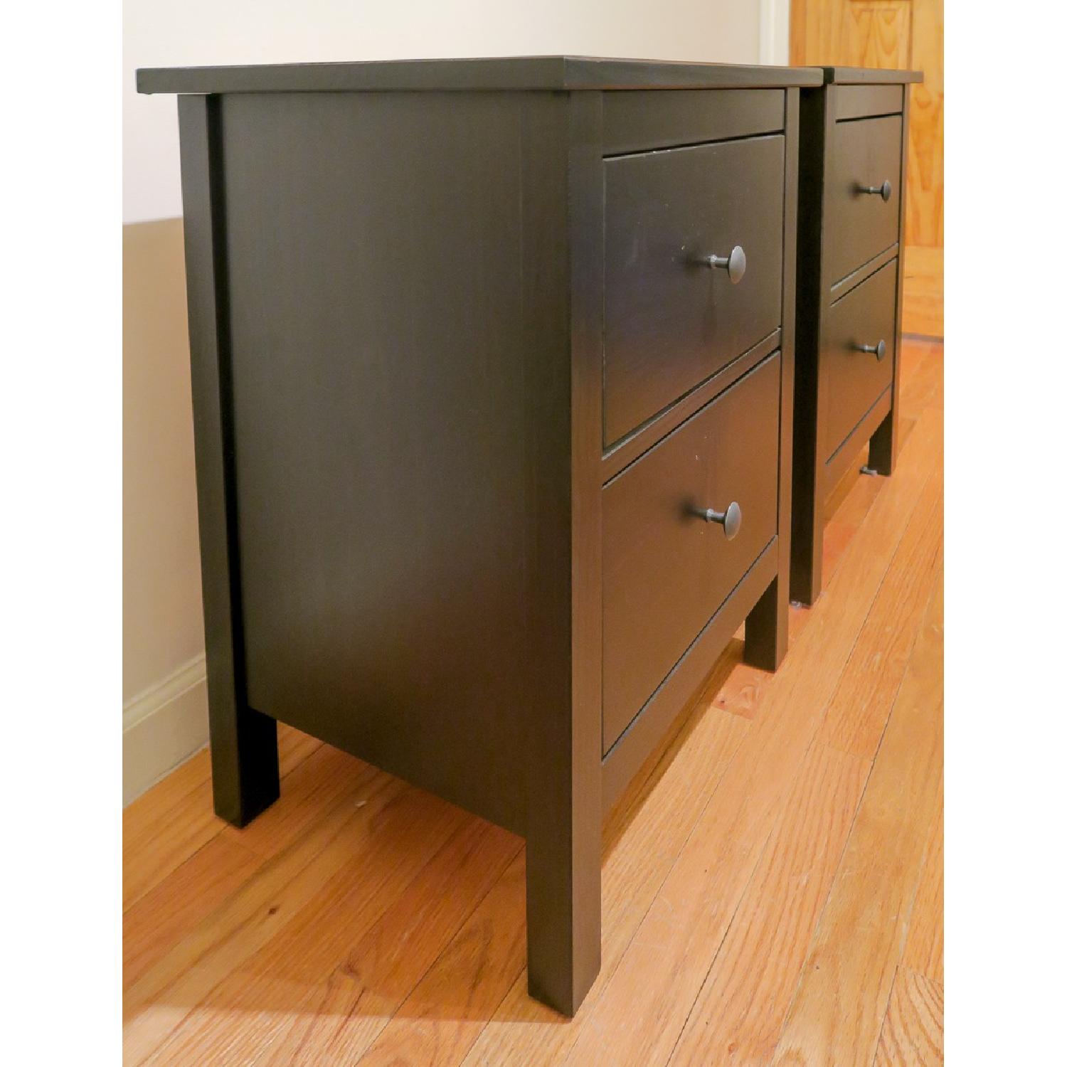Ikea Hemnes 2-Drawer Chests in Black - image-3
