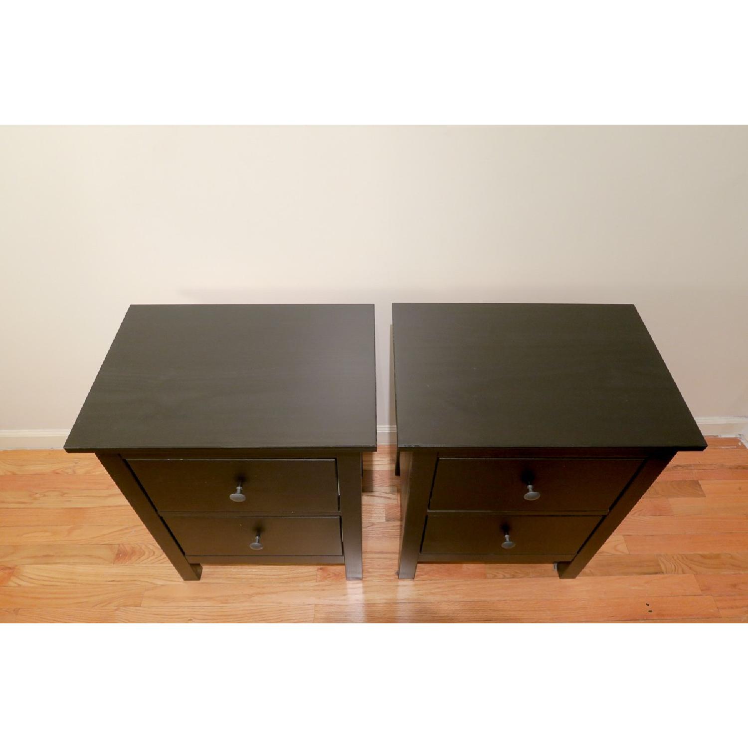 Ikea Hemnes 2-Drawer Chests in Black - image-4