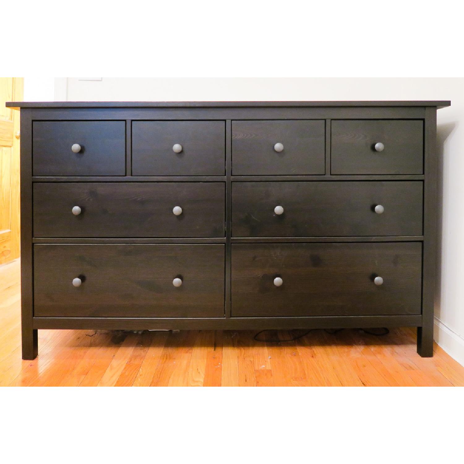 Ikea Hemnes 8Drawer Dresser in Black AptDeco
