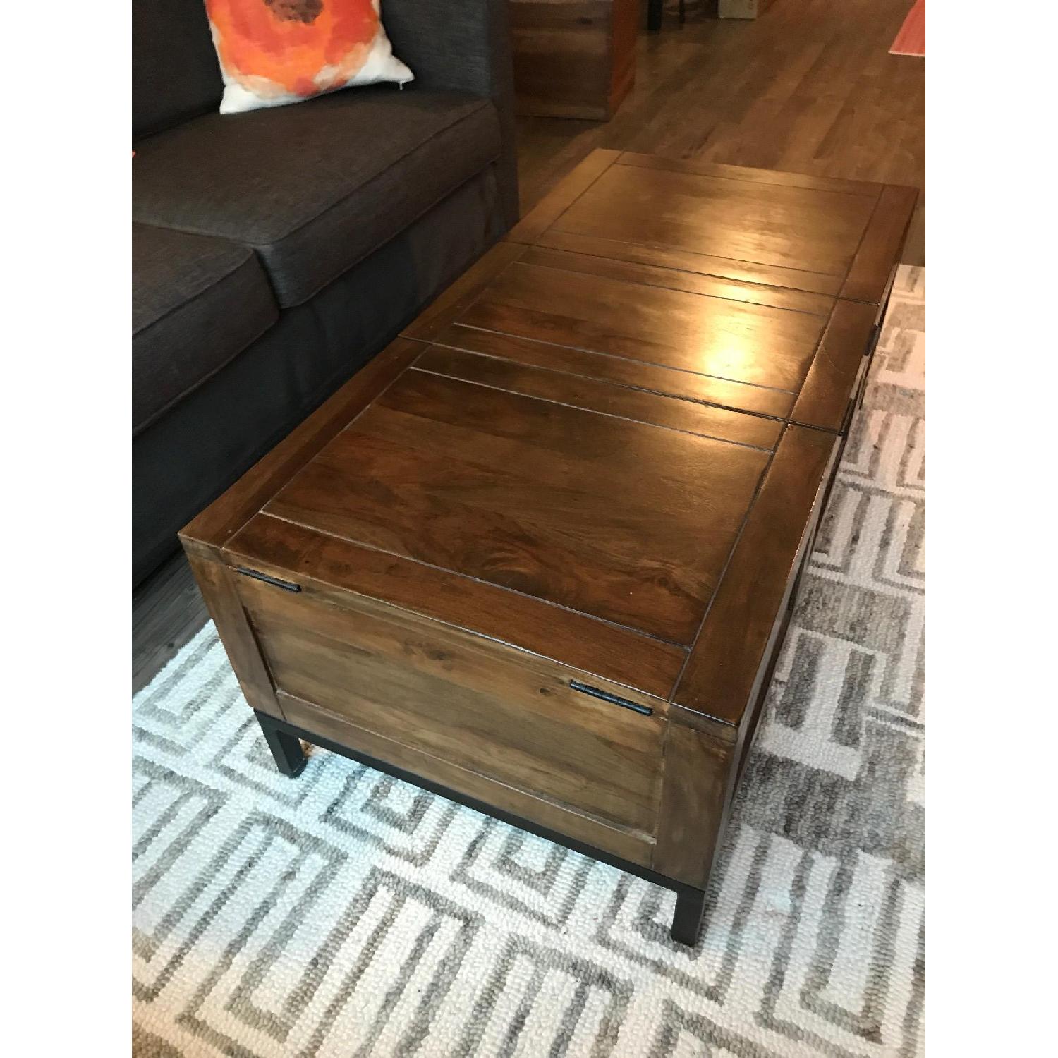 Crate & Barrel Tucker Trunk Coffee Table - image-1