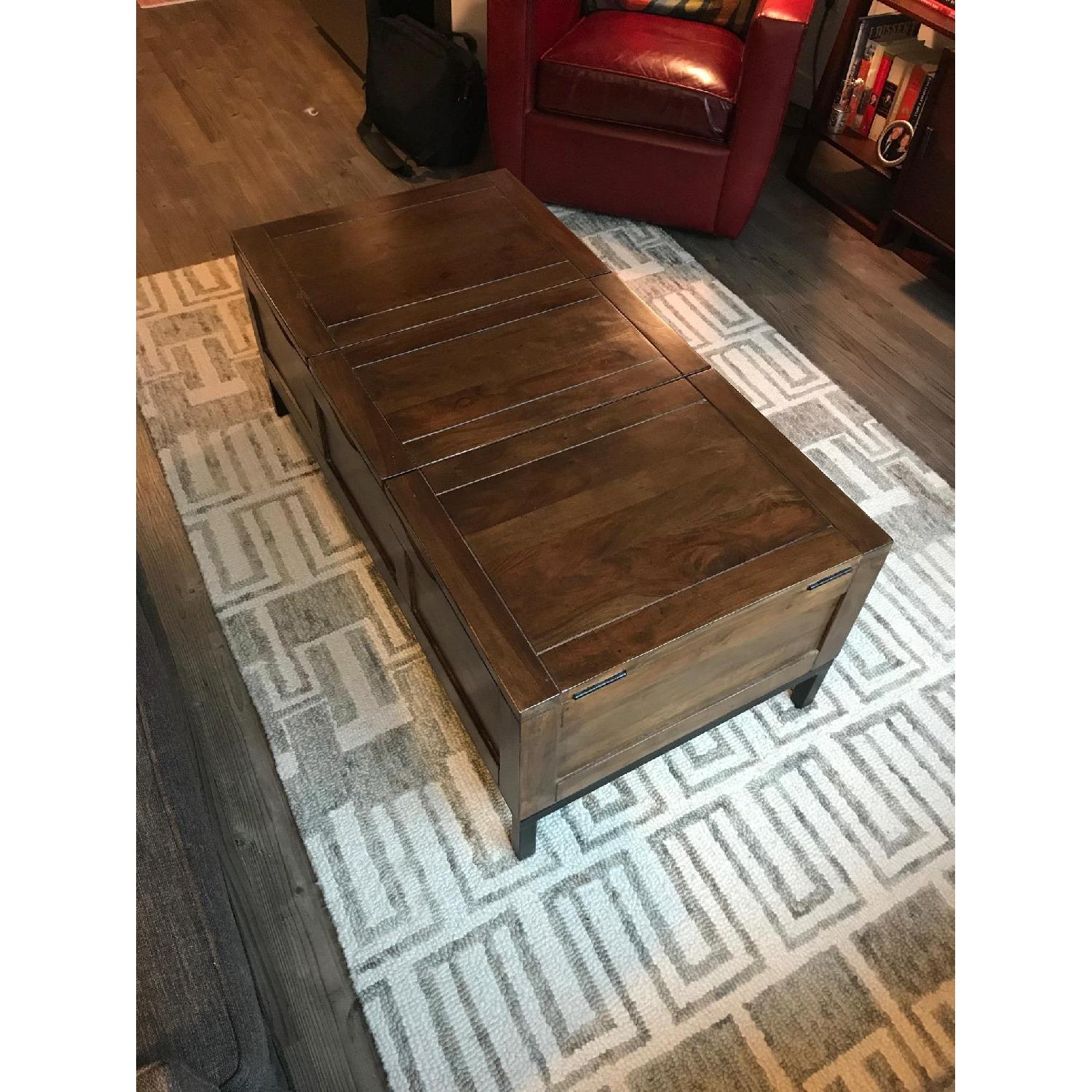 Crate & Barrel Tucker Trunk Coffee Table - image-2