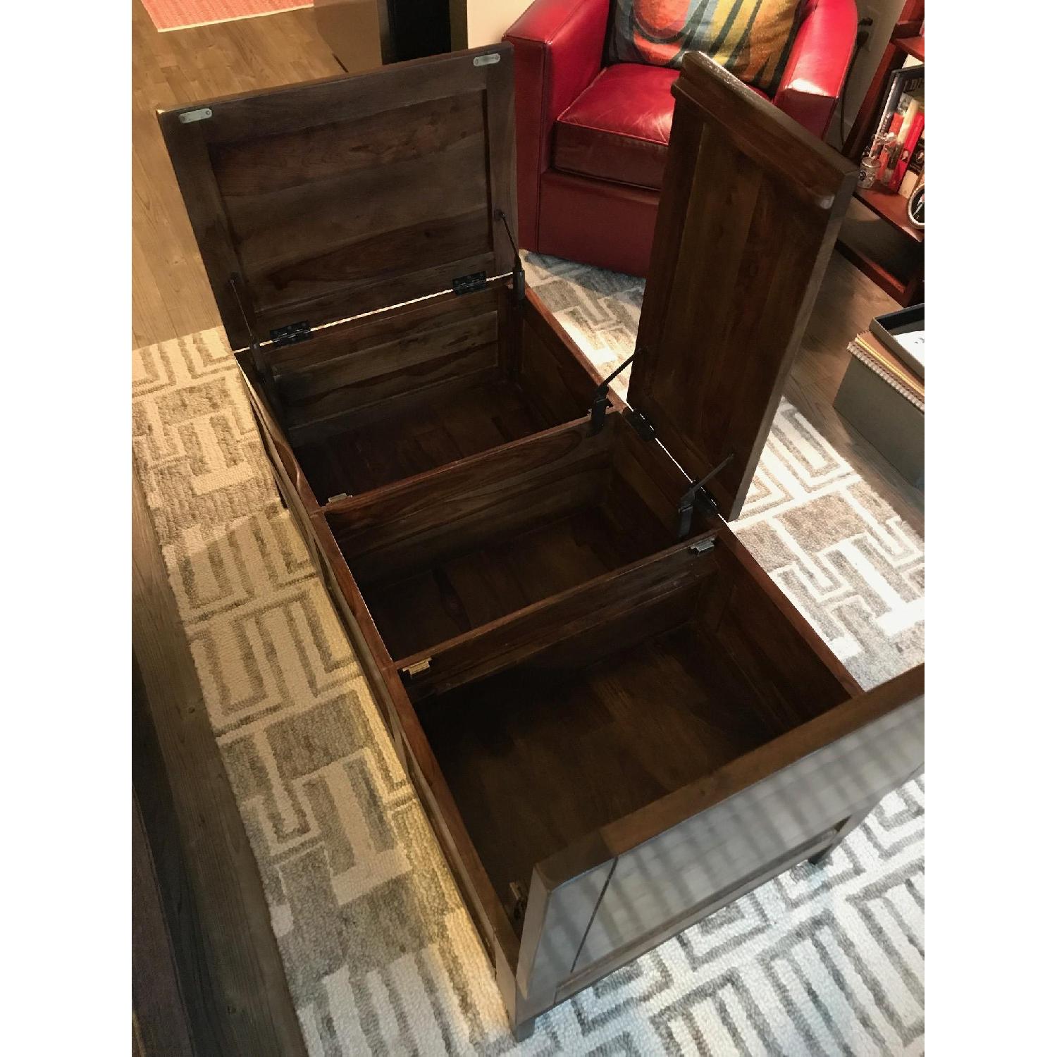 Crate & Barrel Tucker Trunk Coffee Table - image-5